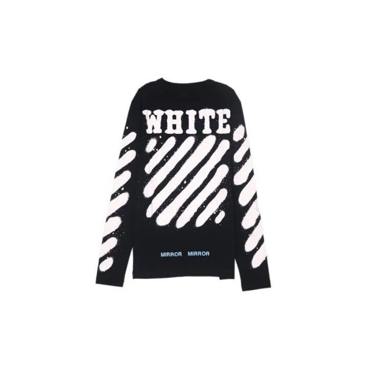 Off-White Off-White Black Tiger Stripe Long Sleeve T-Shirt 0079 Size US XL / EU 56 / 4 - 1 Thumbnail