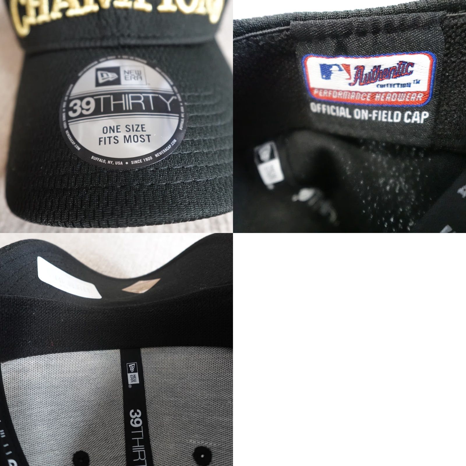 New Era VINTAGE Washington Nationals Hat Black World Series 2019 Embroidered 39Thirty NEW Size ONE SIZE - 8 Thumbnail