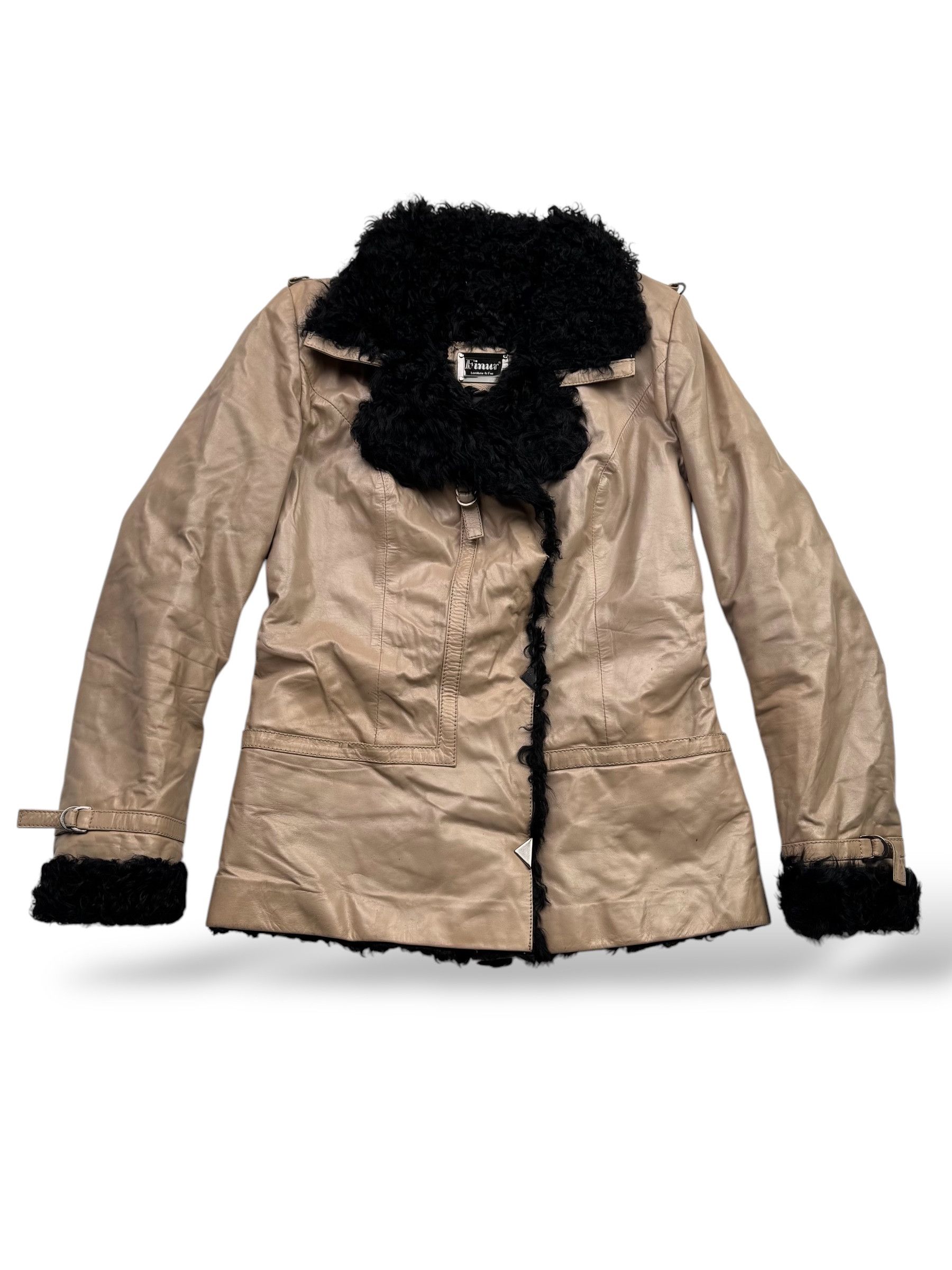 Japanese Brand Vintage Real Sheepskin Coat W120(V9) Size XS / US 0-2 / IT 36-38 - 1 Thumbnail