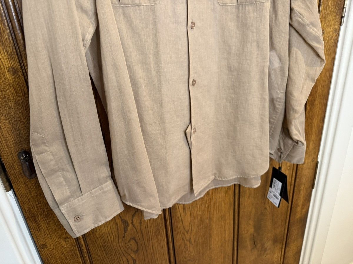 Saint Laurent Paris $1.1k SS23 Saint Laurent camo khaki army style sheer shirt L Size US L / EU 52-54 / 3 - 9 Thumbnail