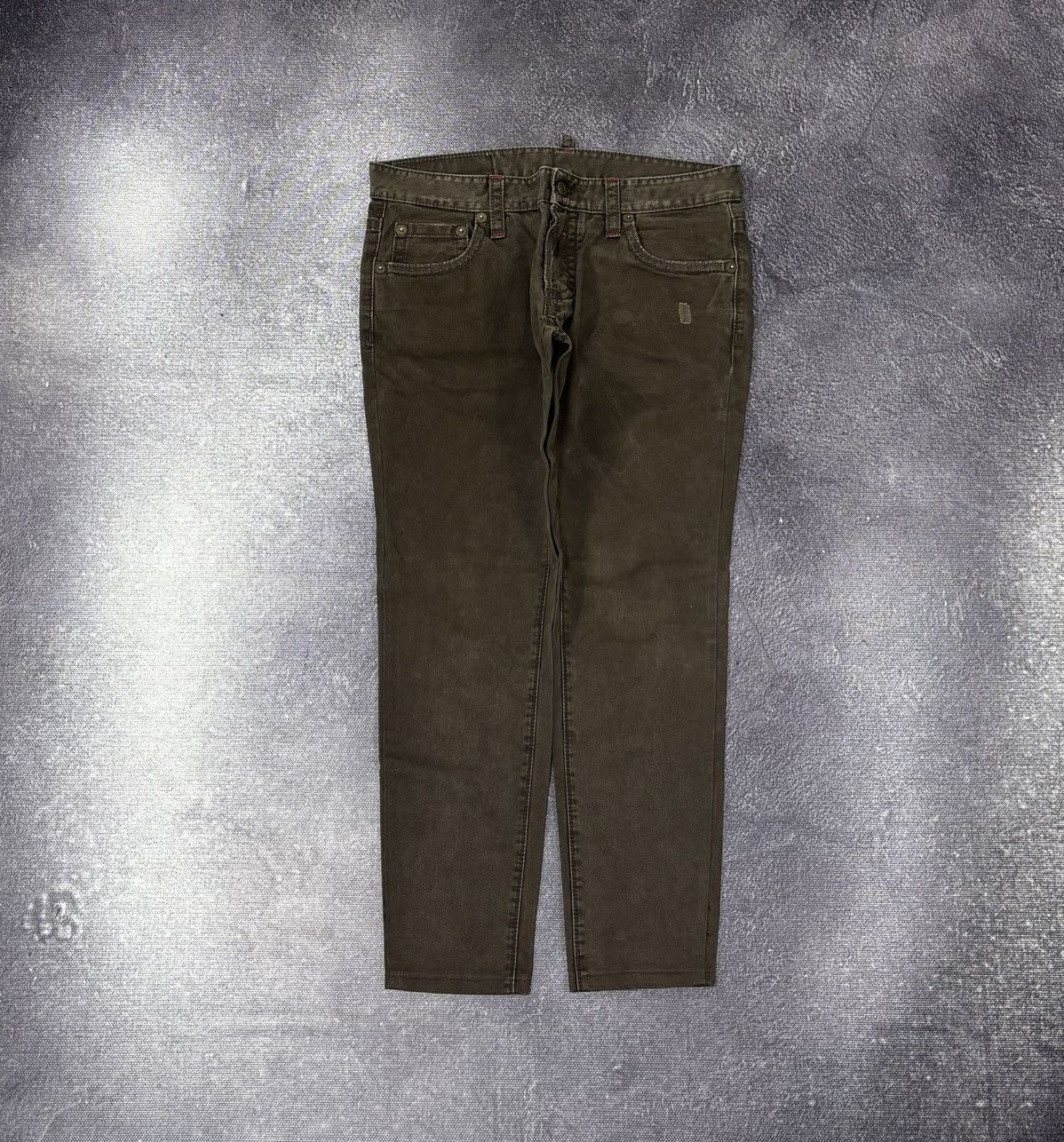 Dsquared2 Dsquared2 Women’s Brown Tapered Slim Fit Luxury Pants Jeans Size 32" / US 10 / IT 46 - 1 Thumbnail