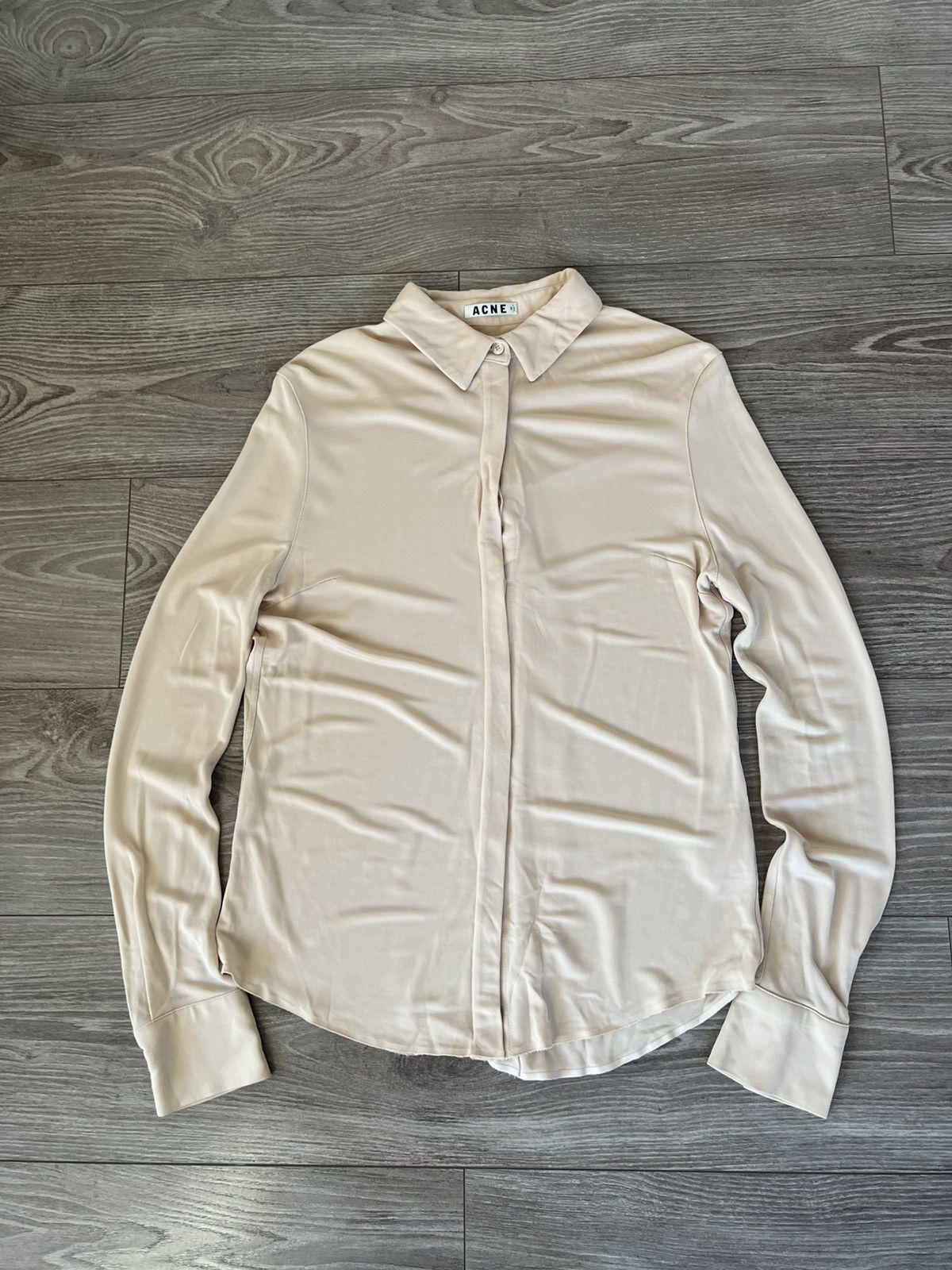 Acne Studios ‼️Vintage Acne Studios SS13 Sloan Jersey Viscose Blouses‼️ Size XS / US 0-2 / IT 36-38 - 1 Thumbnail