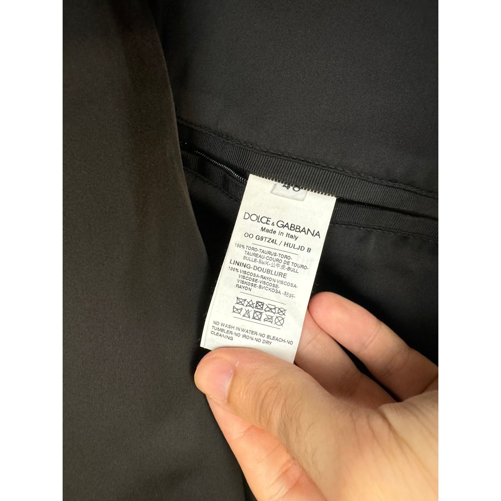 Dolce & Gabbana 2010s Dolce & Gabbana aviator boxy bomber leather jacket Size XL / US 12-14 / IT 48-50 - 8 Thumbnail