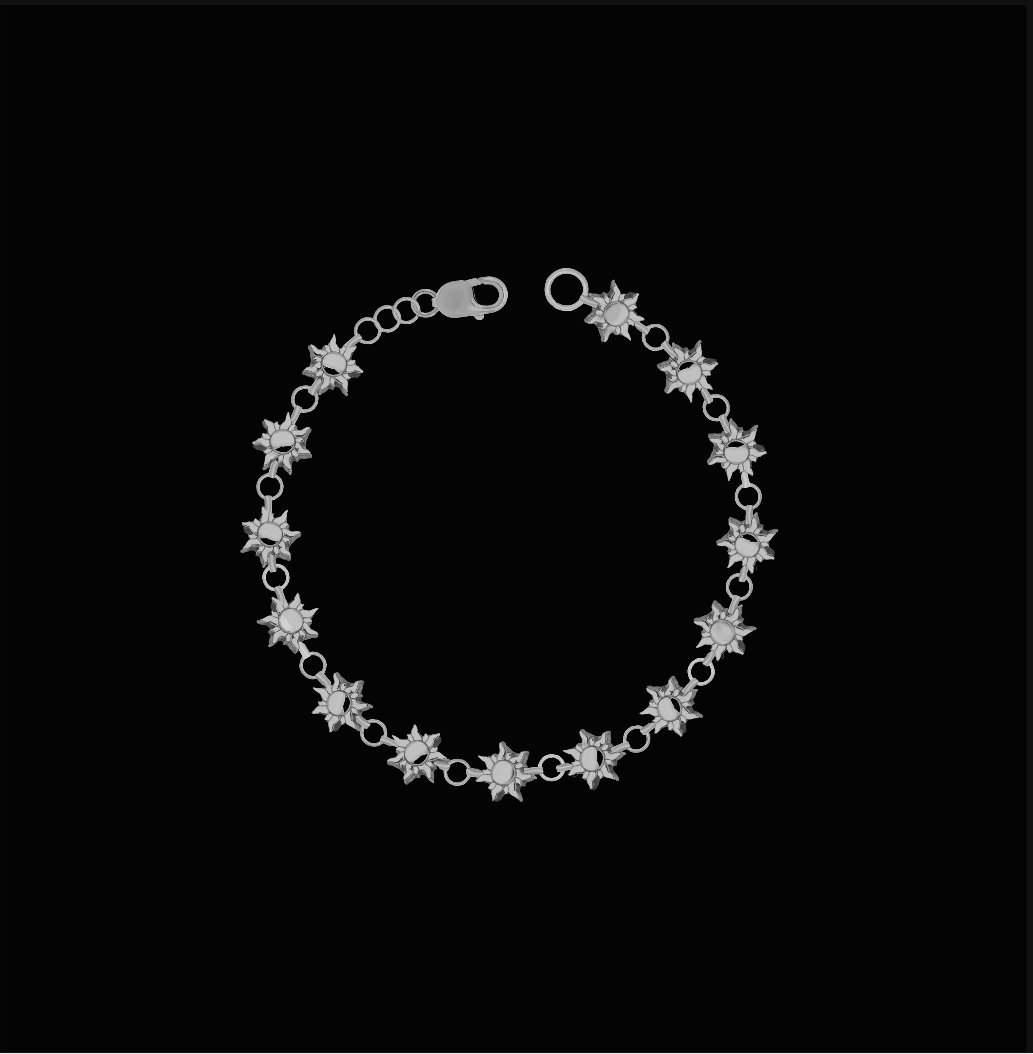 Other Silver Sun Bracelet Size ONE SIZE - 2 Thumbnail