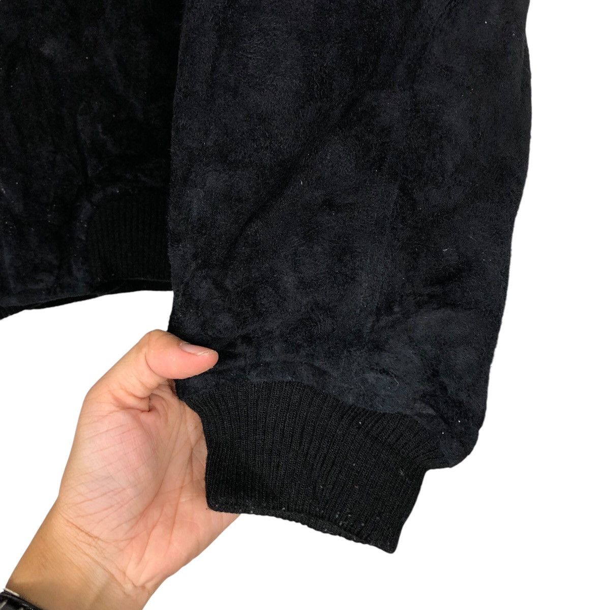 Japanese Brand 📌Vintage Suede Bomber Jacket Mink Fur Blanket Issey Miyake Size US M / EU 48-50 / 2 - 16 Thumbnail