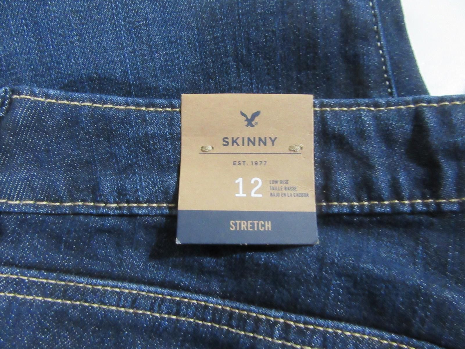 American Eagle Outfitters American Eagle Womens Skinny Denim Blue Jeans Size 12 NWT Size 34" / US 12 / IT 48 - 7 Thumbnail