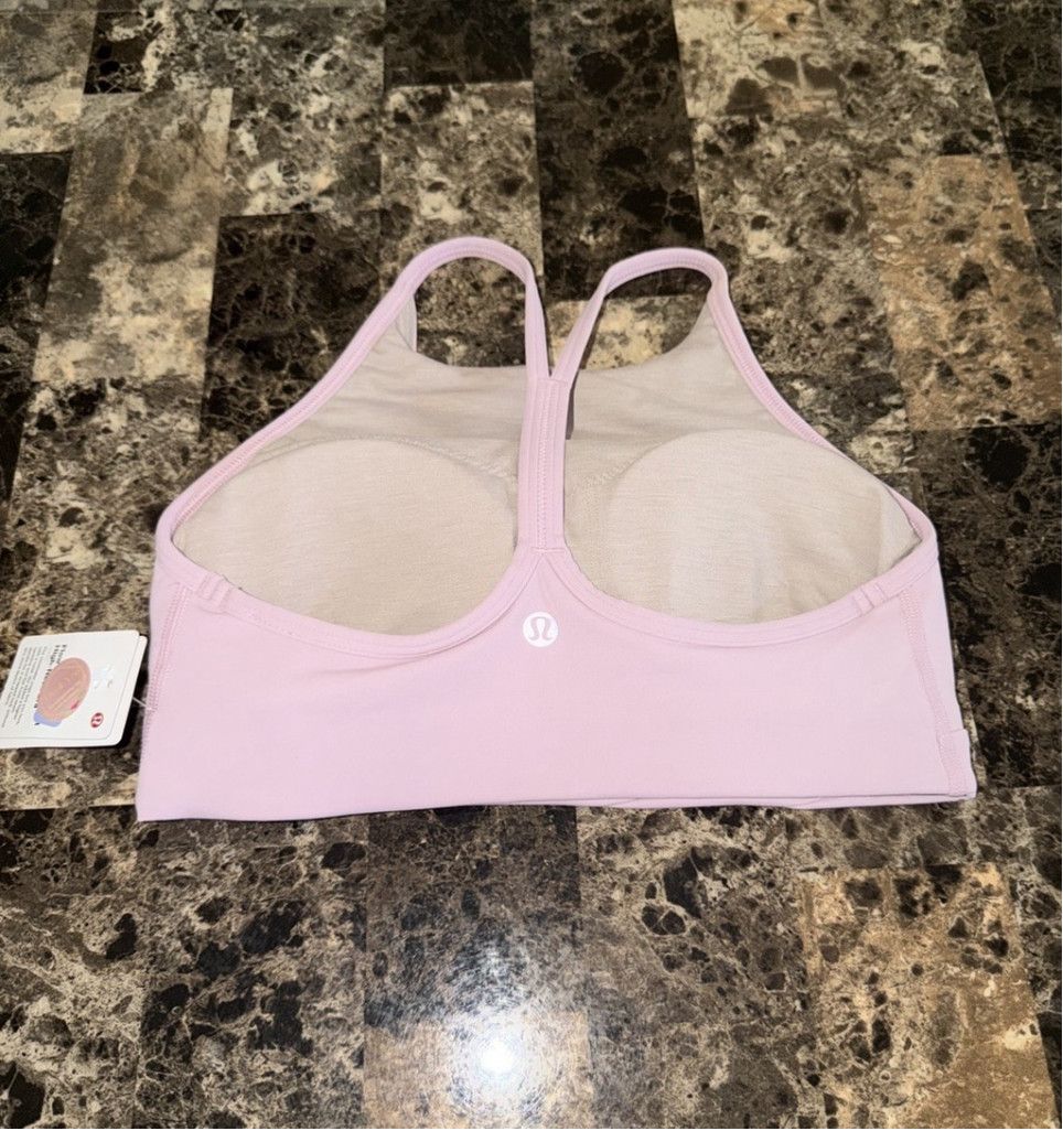 Lululemon LULULEMON FLOW Y WRAP FRONT HIGH NECK BRA PINK PEONY SIZE 4 Size ONE SIZE - 5 Thumbnail