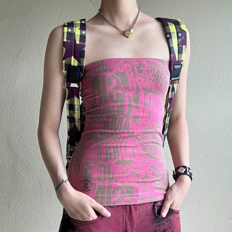 Vivienne Westwood Vivienne Westwood Pink Graffiti Tube Top - dmc Size US XS / EU 42 / 0 - 1 Thumbnail