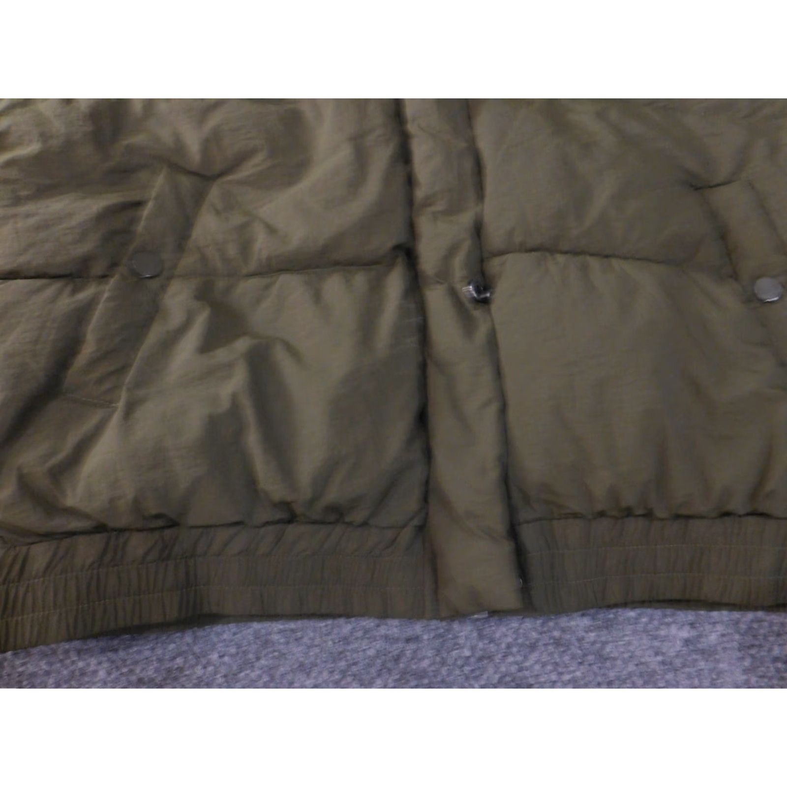 Lucky Brand Lucky Brand Jacket Womens Large Green Puffer Hooded Snap Pocket Casual Winter Size L / US 10 / IT 46 - 6 Thumbnail