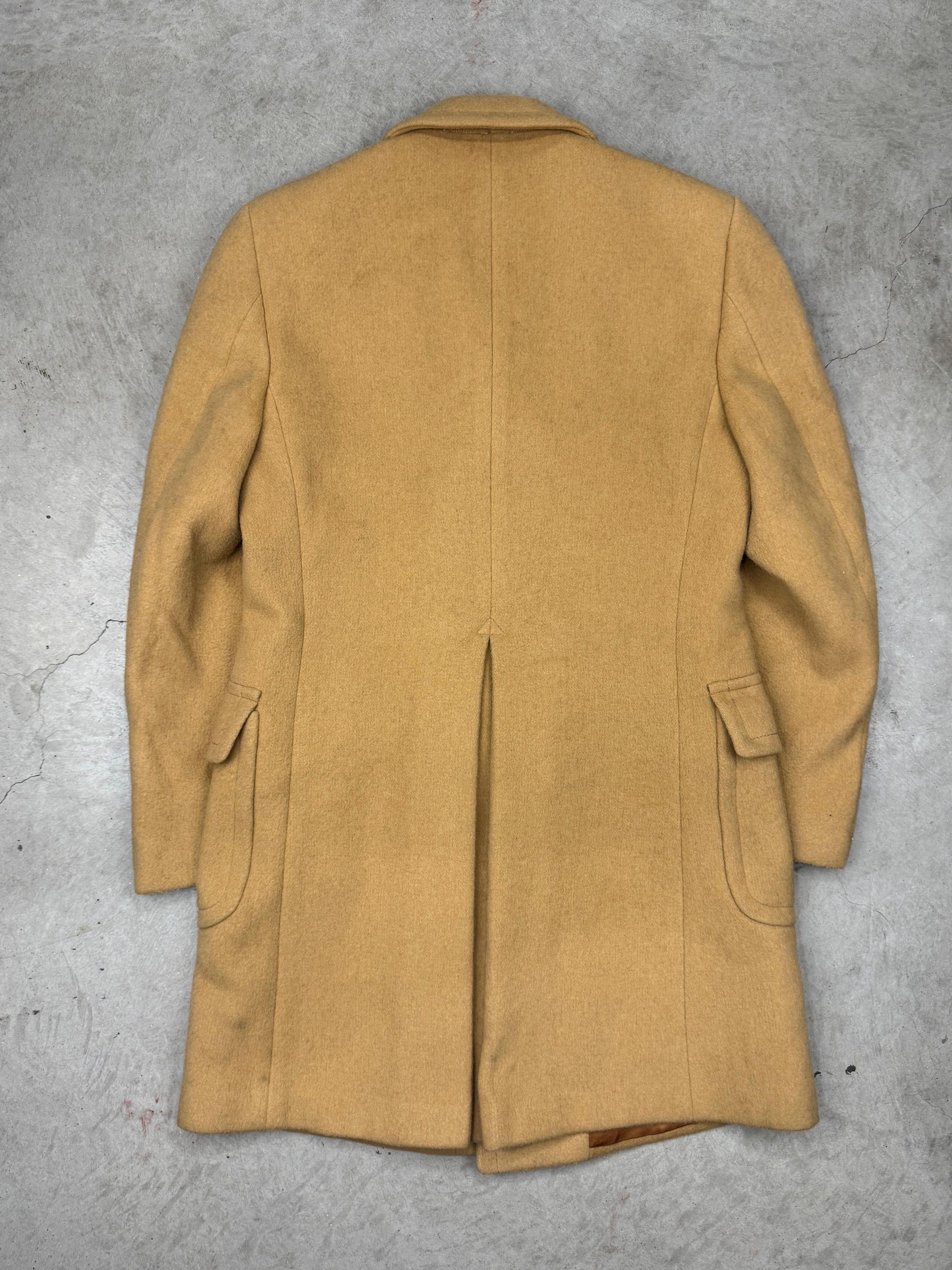 Vintage Vintage Camel Double Breasted Wool Coat – Made in Italy Size US M / EU 48-50 / 2 - 2 Thumbnail