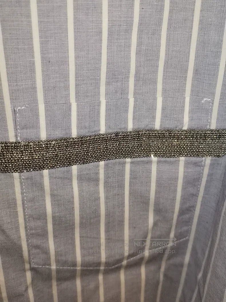 Brunello Cucinelli Brunello Cucinelli Striped Shirt Size L / US 10 / IT 46 - 3 Thumbnail