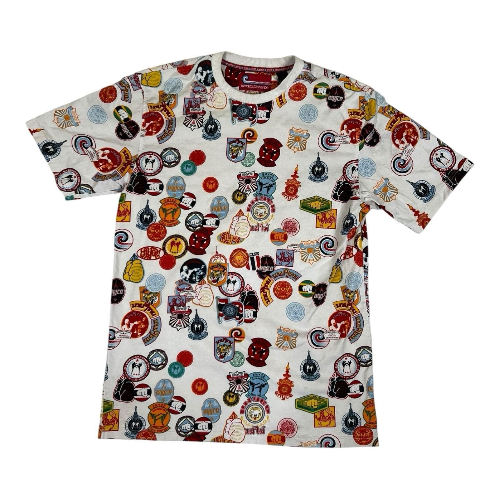 Enyce Vintage Enyce T-Shirt Y2K All Over Print Size XL Boxing Size US XL / EU 56 / 4 - 1 Thumbnail
