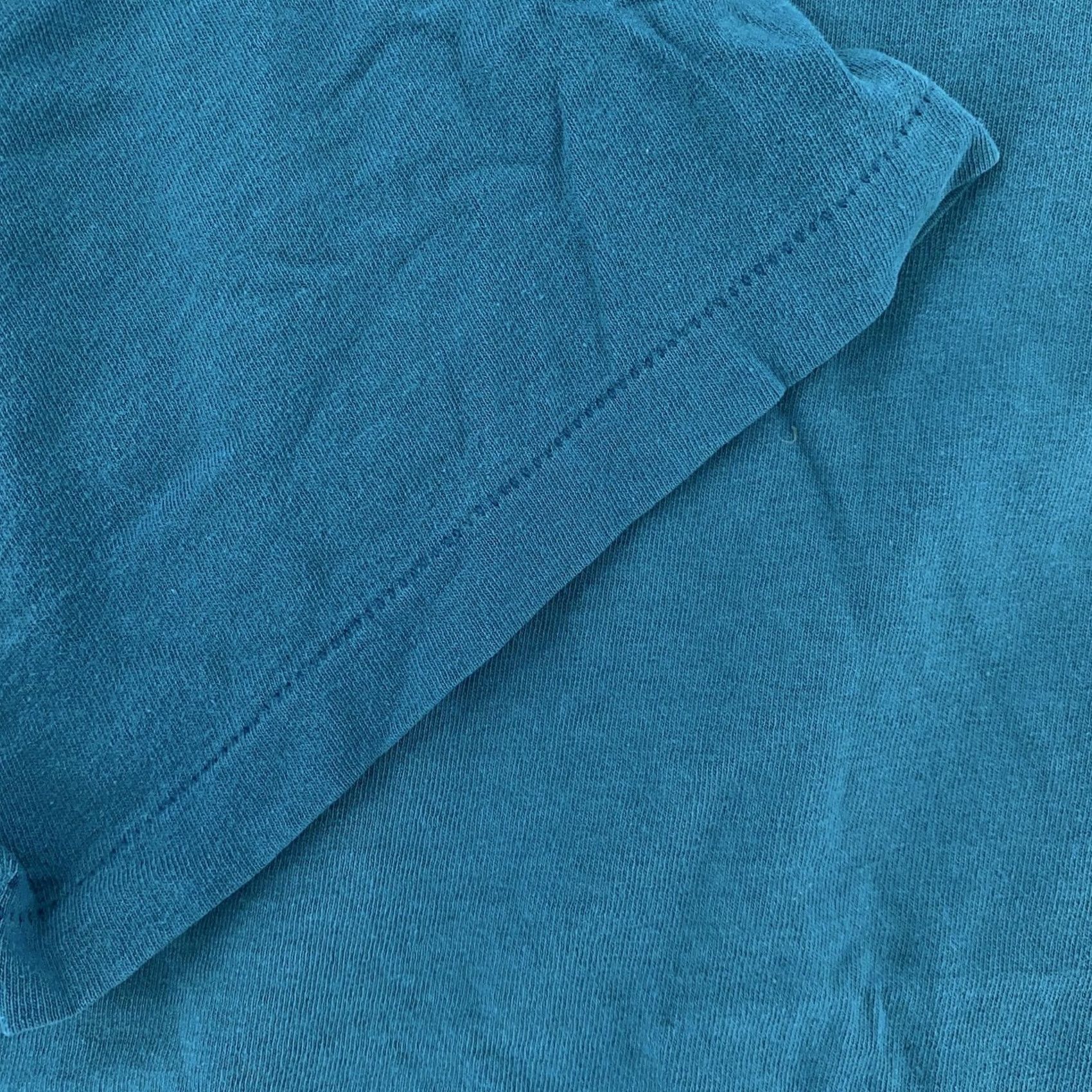 Hanes VINTAGE Hanes Pocket Shirt Mens L/XL Blank Single Stitch Basic Tee USA Blue 90s Size US L / EU 52-54 / 3 - 3 Thumbnail