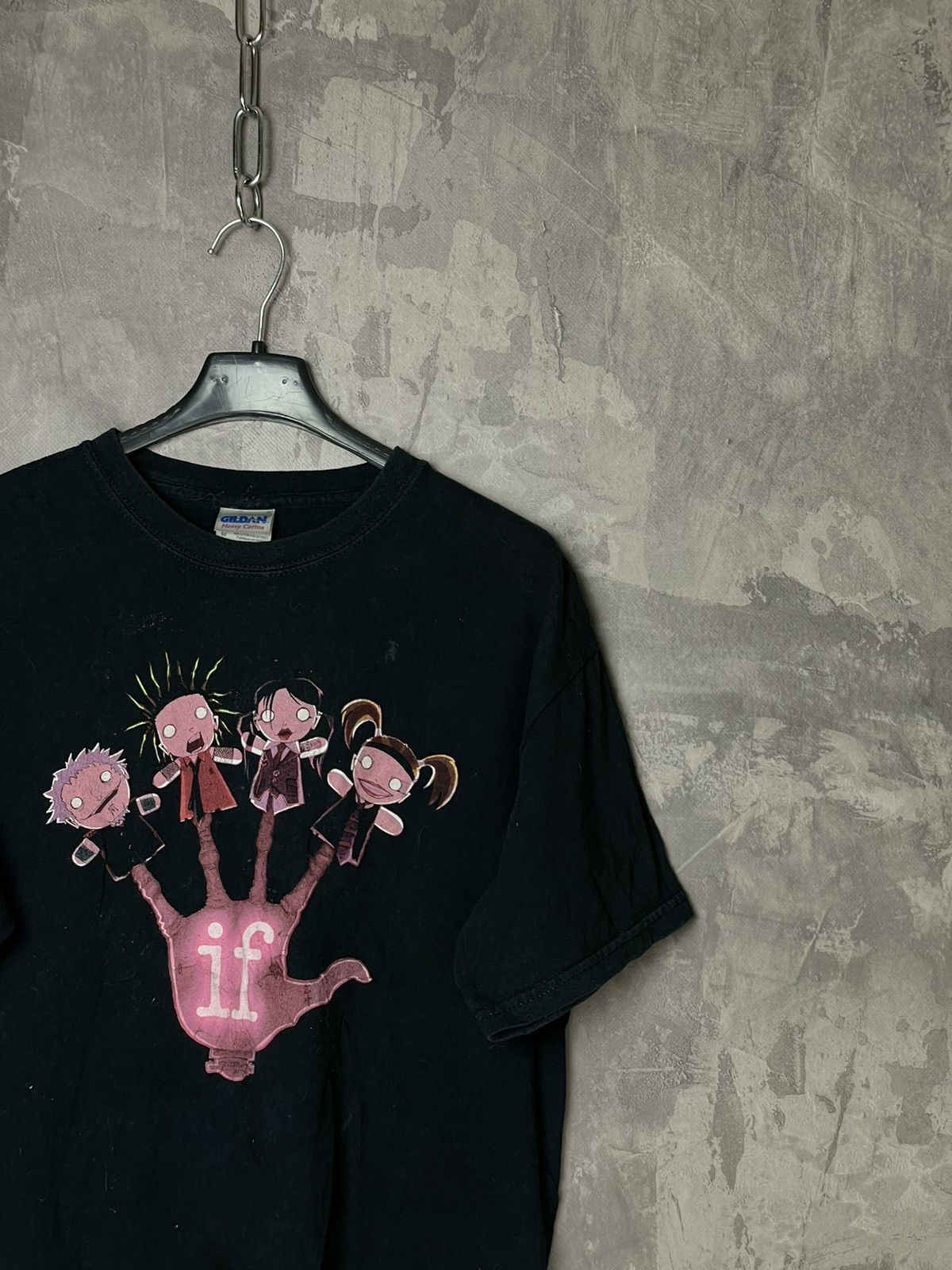 Band Tees × Vintage Vintage “IF” Anima Band T shirt Y2k Style Size US M / EU 48-50 / 2 - 4 Thumbnail