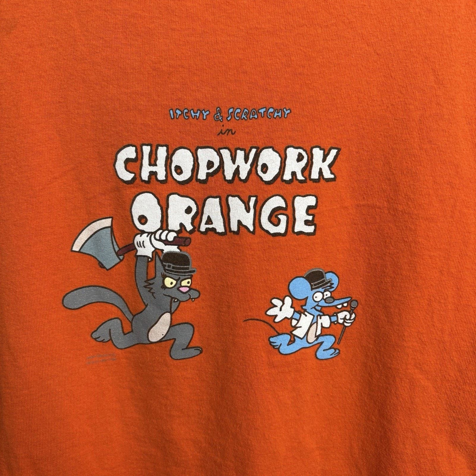 Changes Vintage The Simpsons Itchy & Scratchy Chopwork Tee X-Large Size US XL / EU 56 / 4 - 2 Thumbnail
