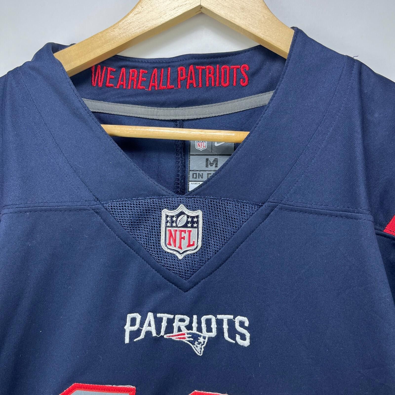 Nike New England Patriots NFL On Field Jersey Mac Jones Medium Size ONE SIZE - 3 Thumbnail