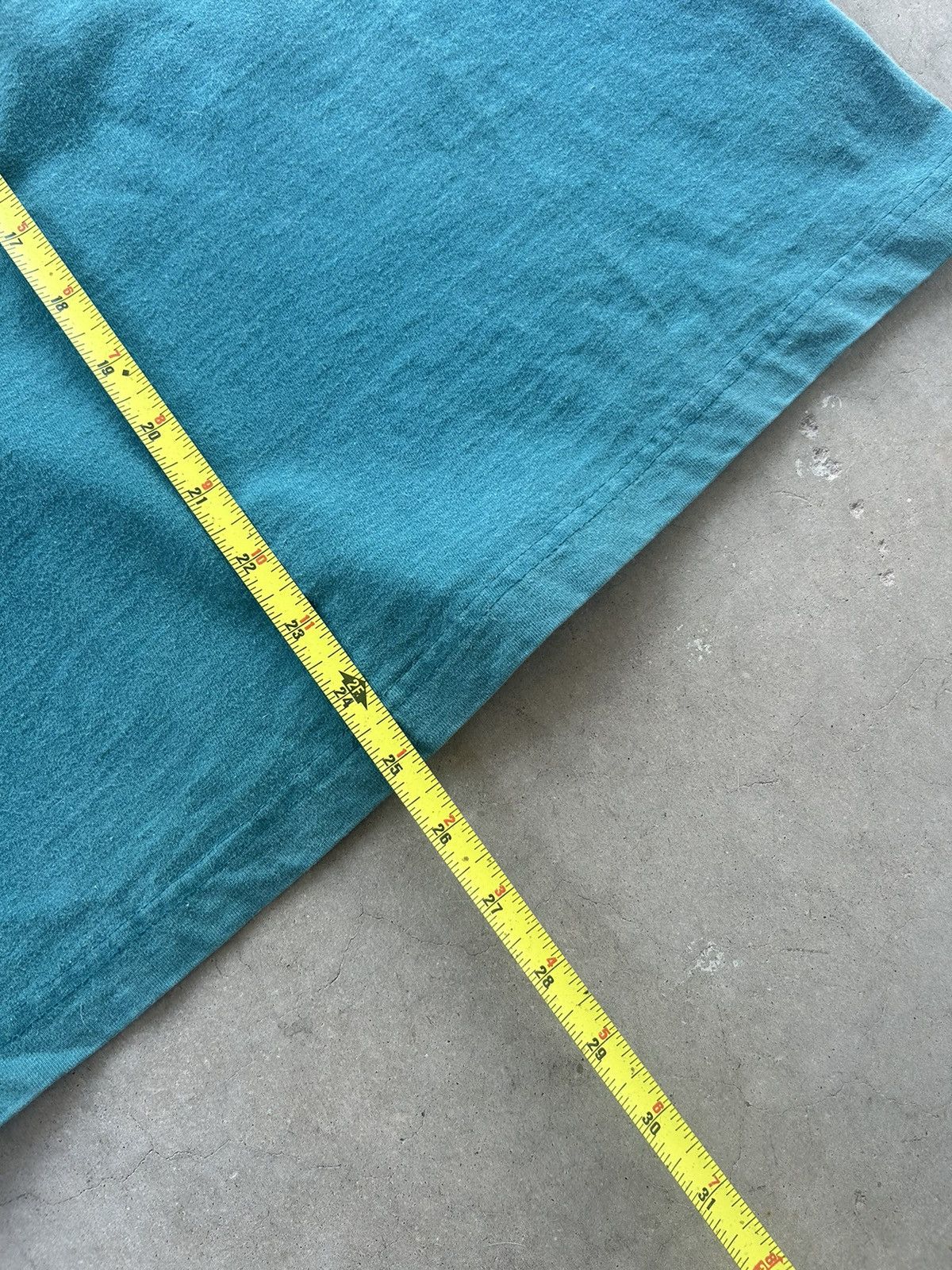 Vintage Vintage Selvedge Sunfaded Aqua Blank T Shirt Size US M / EU 48-50 / 2 - 5 Thumbnail
