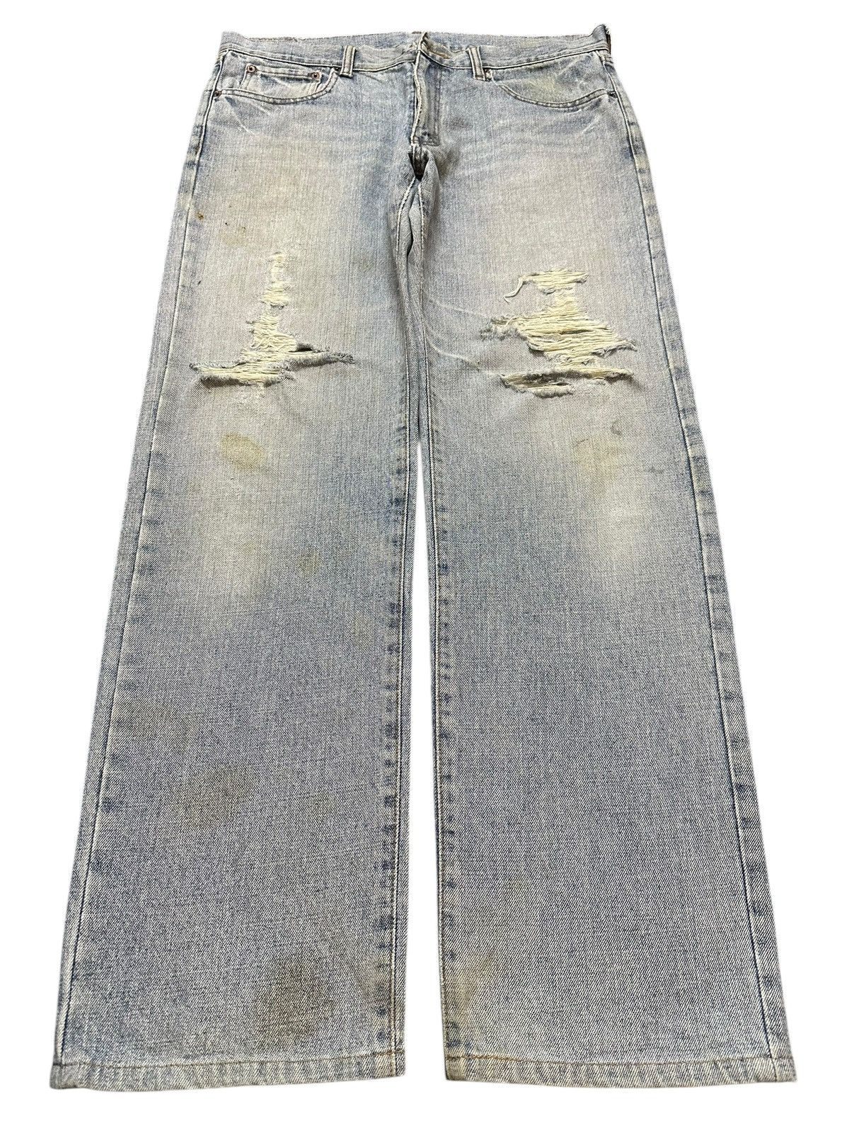 Japanese Brand Vintage Japanese Brand Faded Wash Distressed Baggy Jeans Size US 34 / EU 50 - 1 Thumbnail