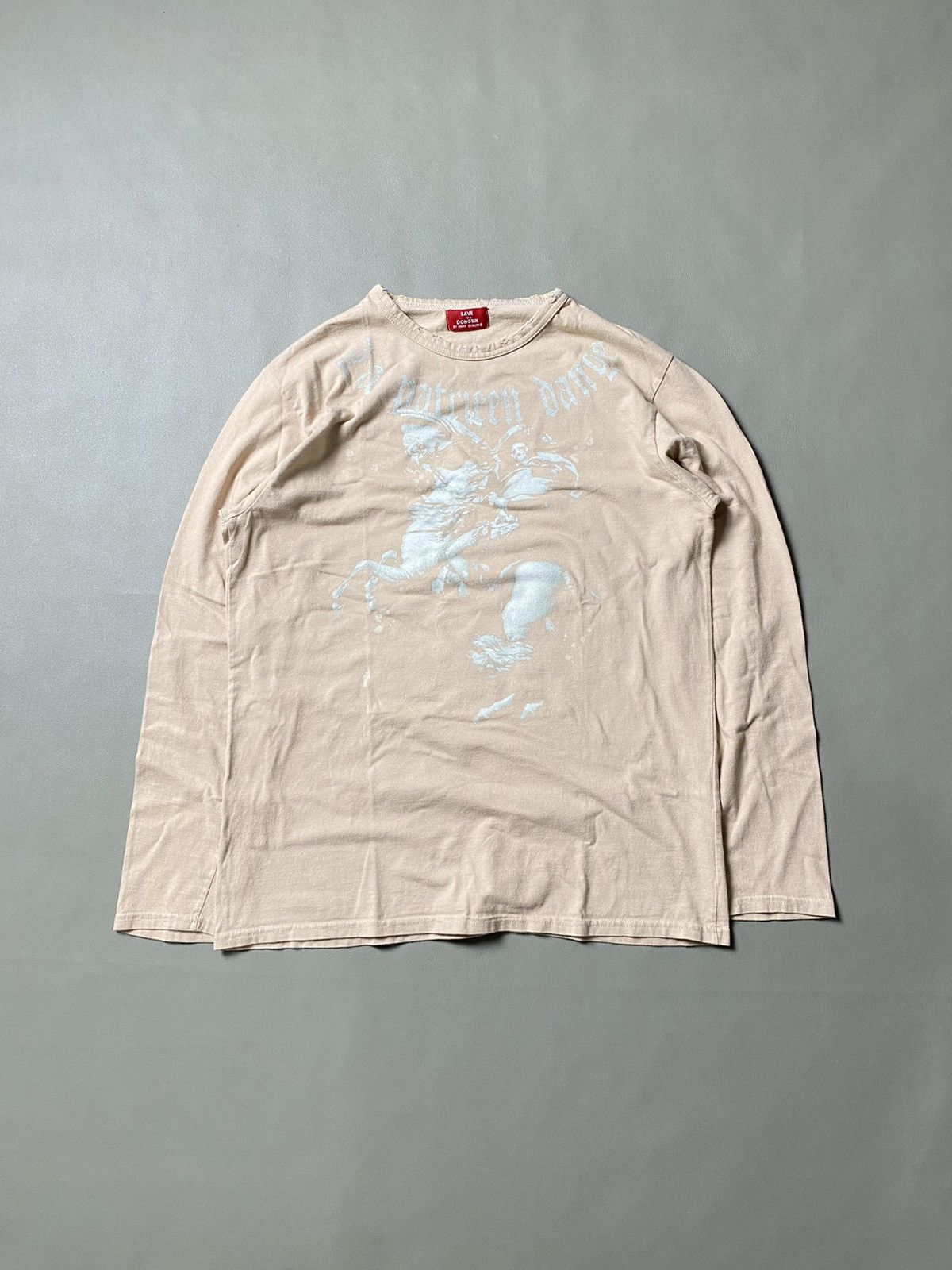 20471120 × Hysteric Glamour × Japanese Brand Y2K Save The Dongsin Distressed Lonsgsleeve Size US M / EU 48-50 / 2 - 1 Thumbnail