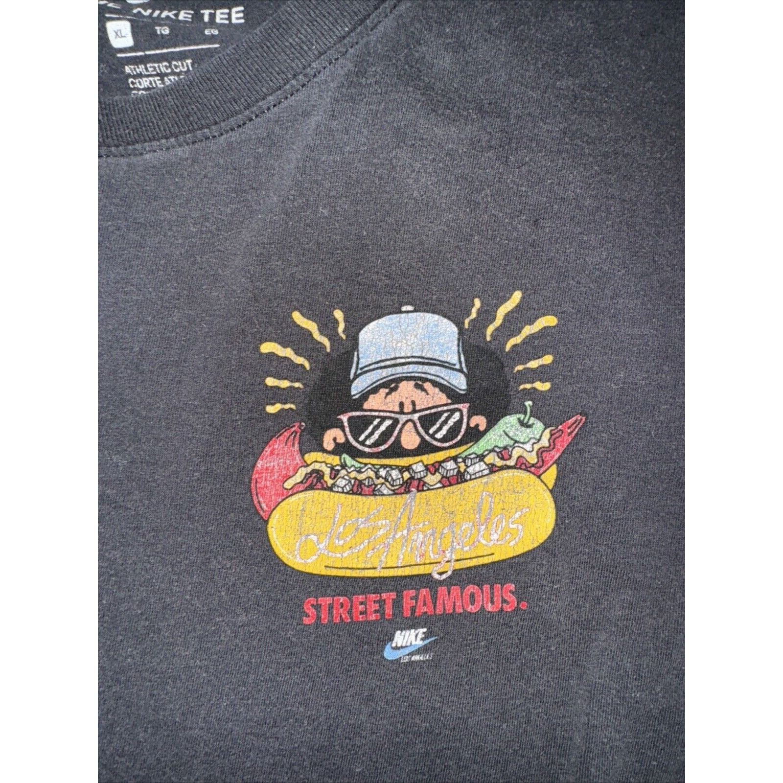 Nike Nike Street Famous T-Shirt XL Black 22x28 Size US XL / EU 56 / 4 - 5 Thumbnail