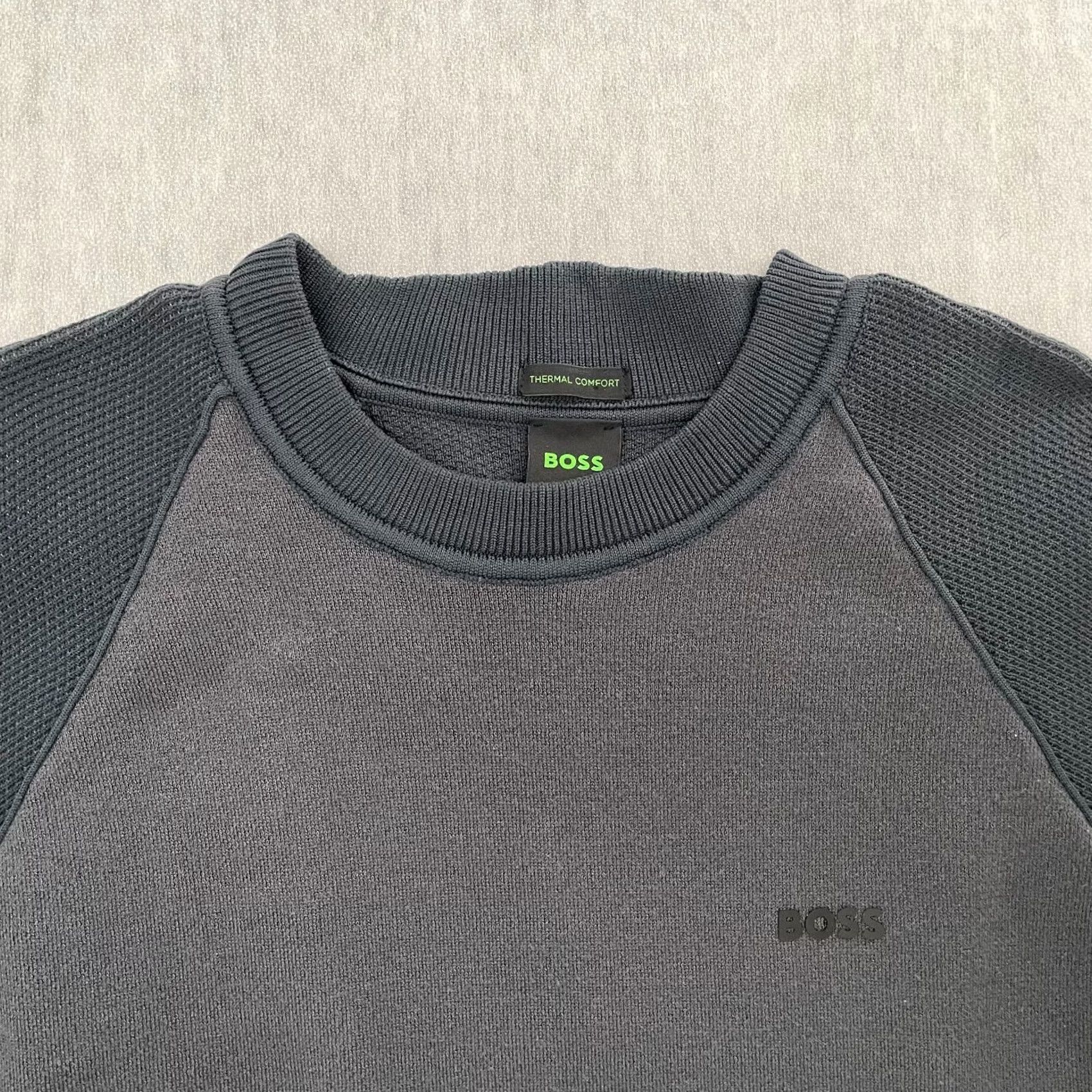 Hugo Boss VINTAGE Boss Sweater Adult Medium Gray Relka Thermal Comfort Crew Neck Pullover Mens M Size US M / EU 48-50 / 2 - 3 Thumbnail