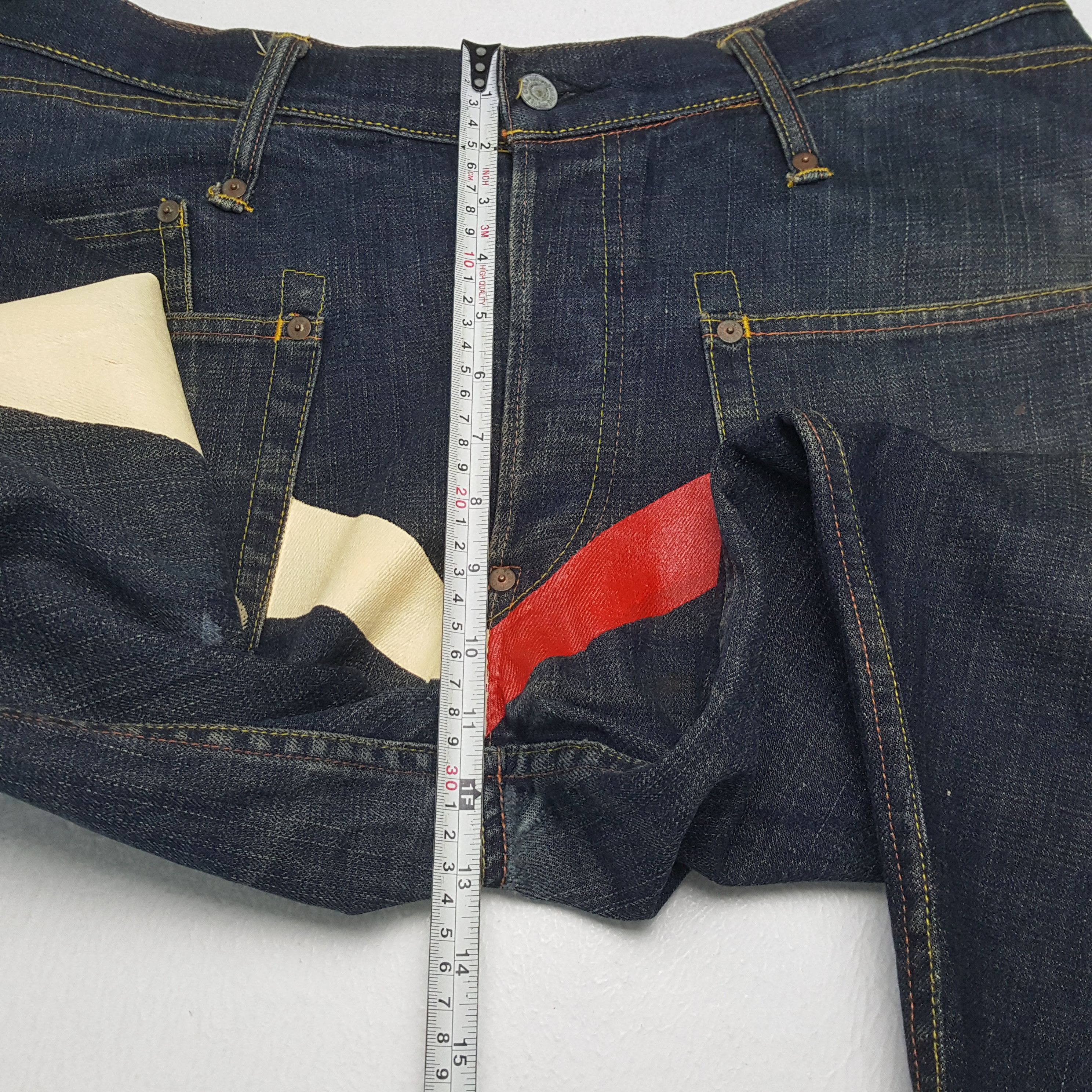 Evisu × Japanese Brand × Vintage EVISU Japanese Brand Streetwear Custom Daicock Jeans Size US 36 / EU 52 - 8 Thumbnail