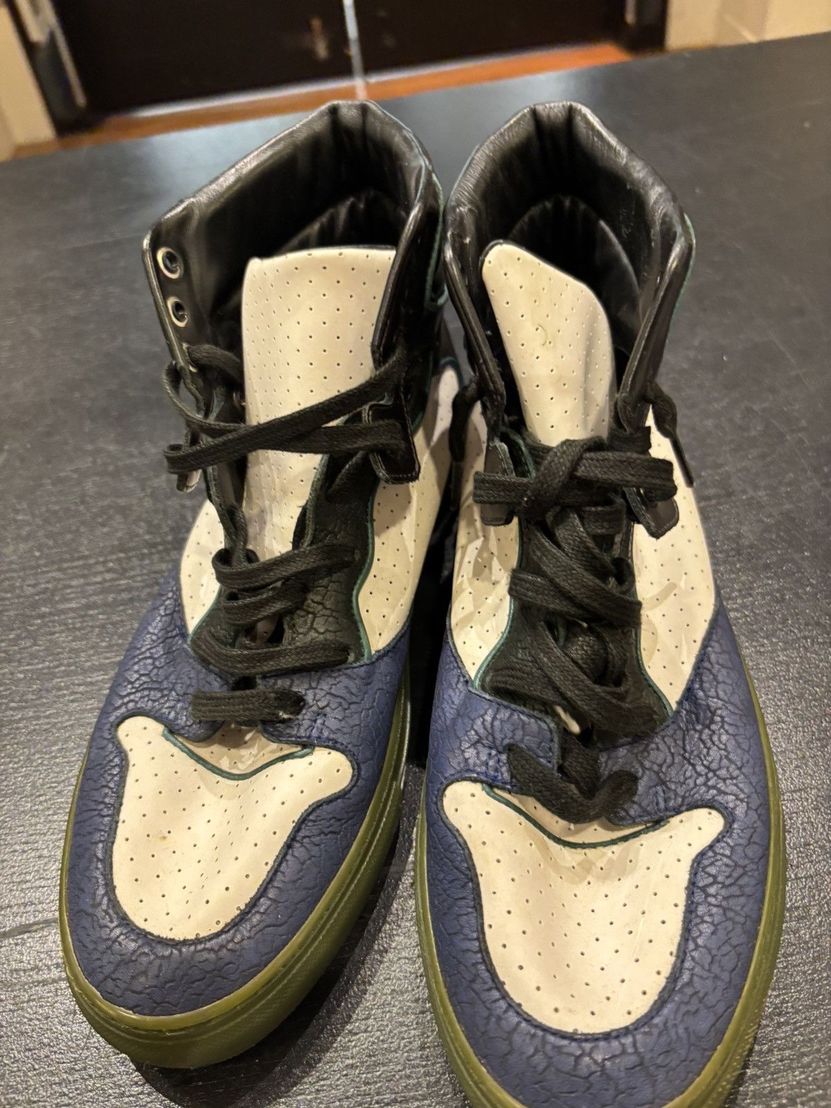Balenciaga Balenciaga Leather High Top Sneaker Size US 7 / EU 40 - 4 Thumbnail