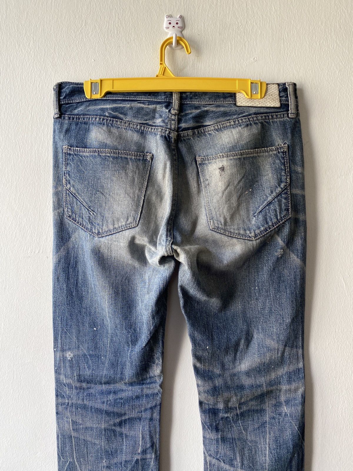 GOSTAR DE FUGA × Japanese Brand Japanese Vintage Gostar De Fuga Lighting Washed Denim Size US 31 - 10 Thumbnail