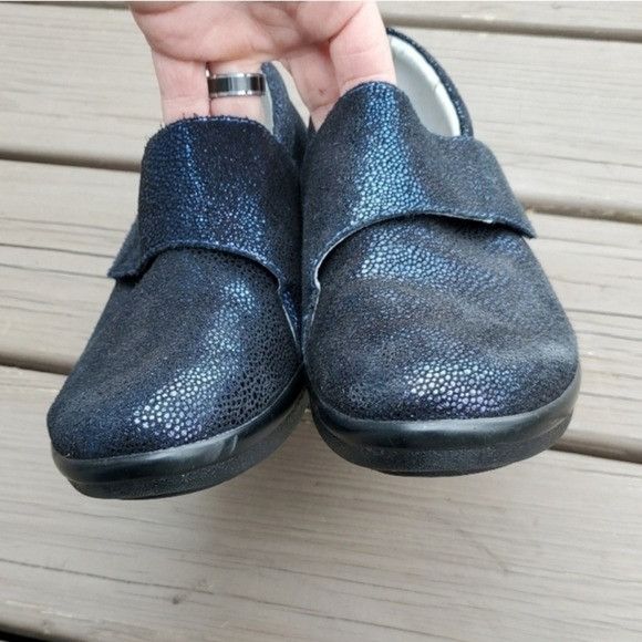 Vintage Alegria Lauryn Cosmos Iridescent Metallic Blue Purple Clogs Size US 9.5 / IT 39.5 - 5 Thumbnail