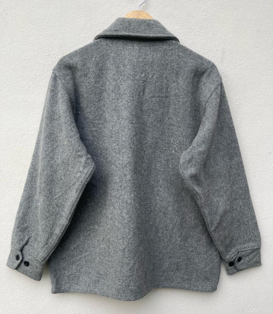 Vintage Melton Wool Zipper Jacket Size US L / EU 52-54 / 3 - 14 Thumbnail