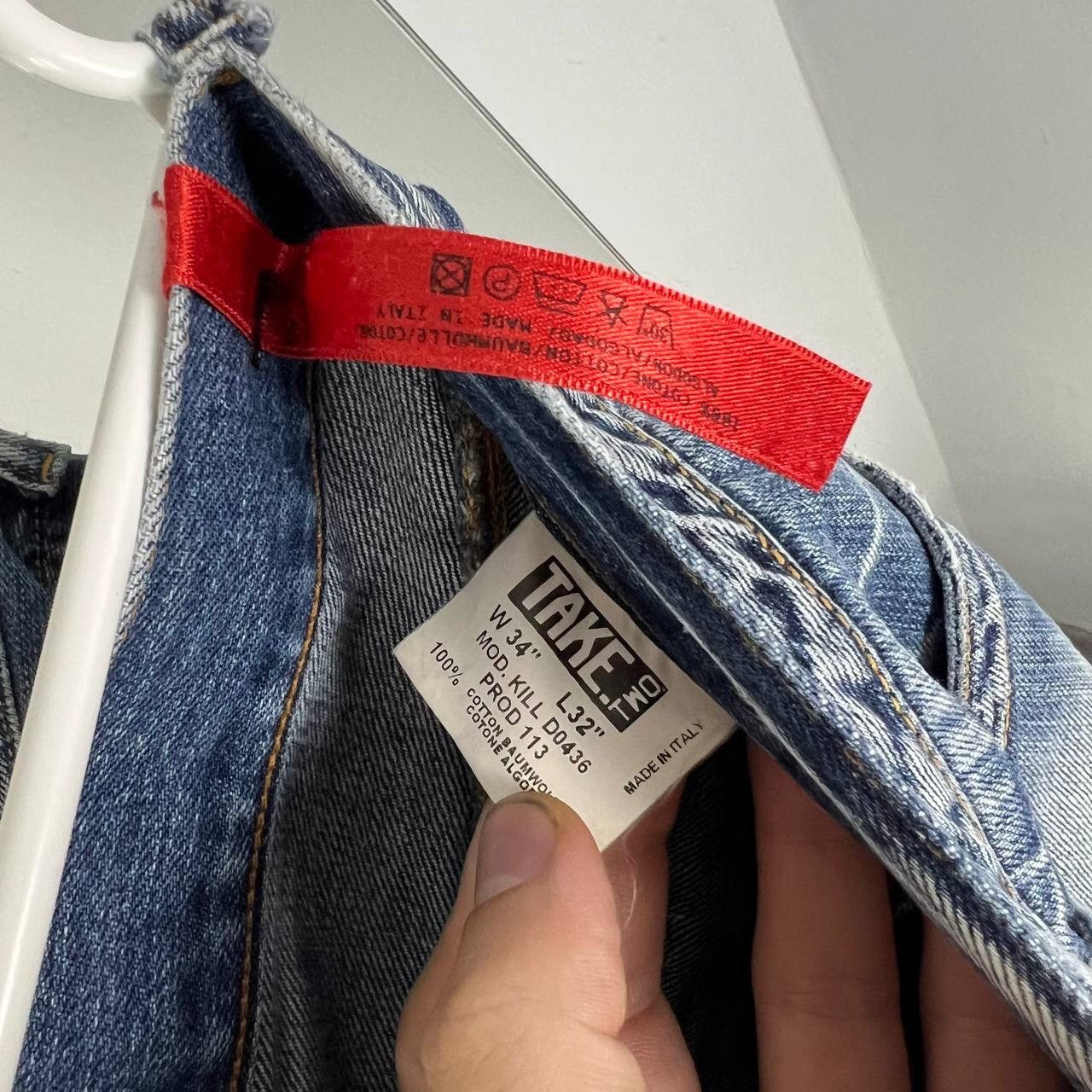 Vintage Italian Design Denim Pants Take Two Baggy Fit Y2k Style Size US 34 / EU 50 - 7 Thumbnail