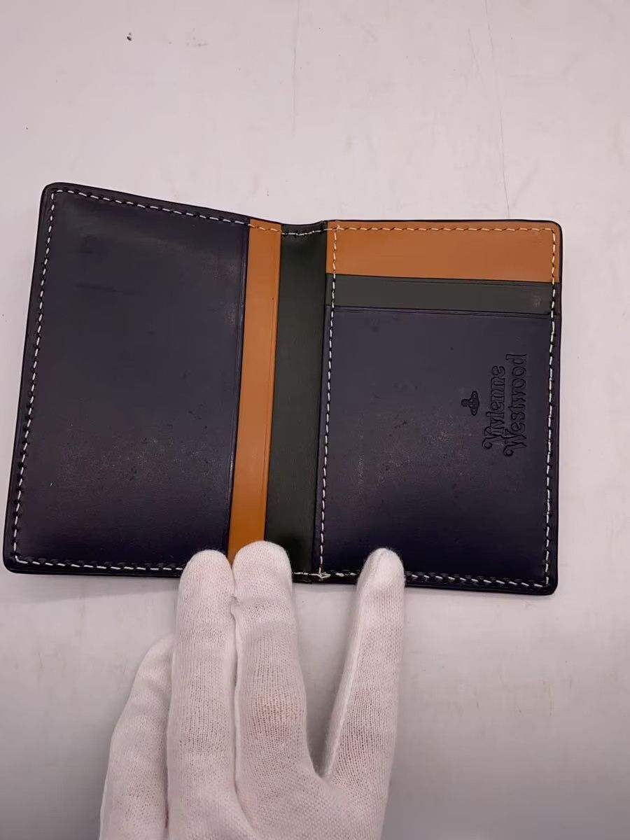 Vivienne Westwood Contrast Stitch Orb Leather Card Wallet Size ONE SIZE - 3 Thumbnail