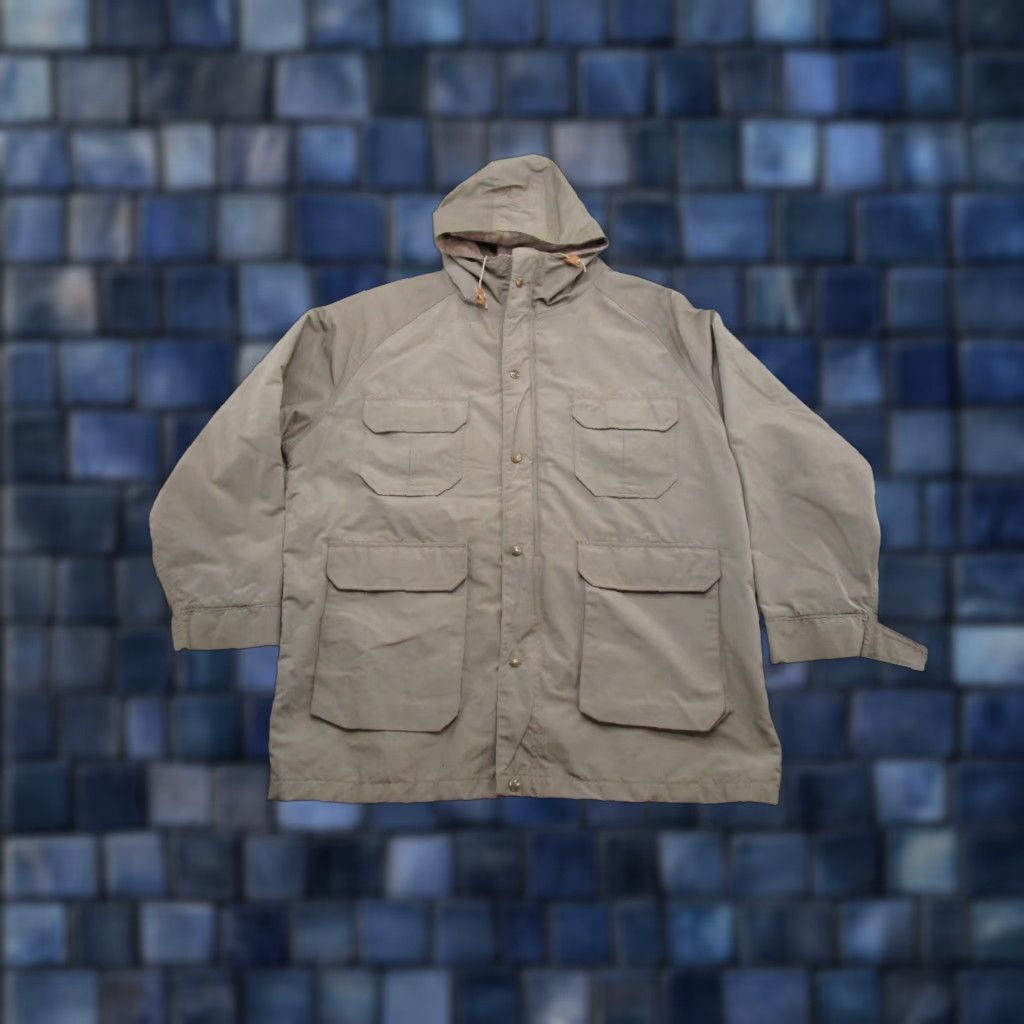 Vintage VINTAGE Woolrich Jacket Plaid Flannel Lined Hooded Wool Size XL Beige Men 90s Size US XL / EU 56 / 4 - 1 Thumbnail