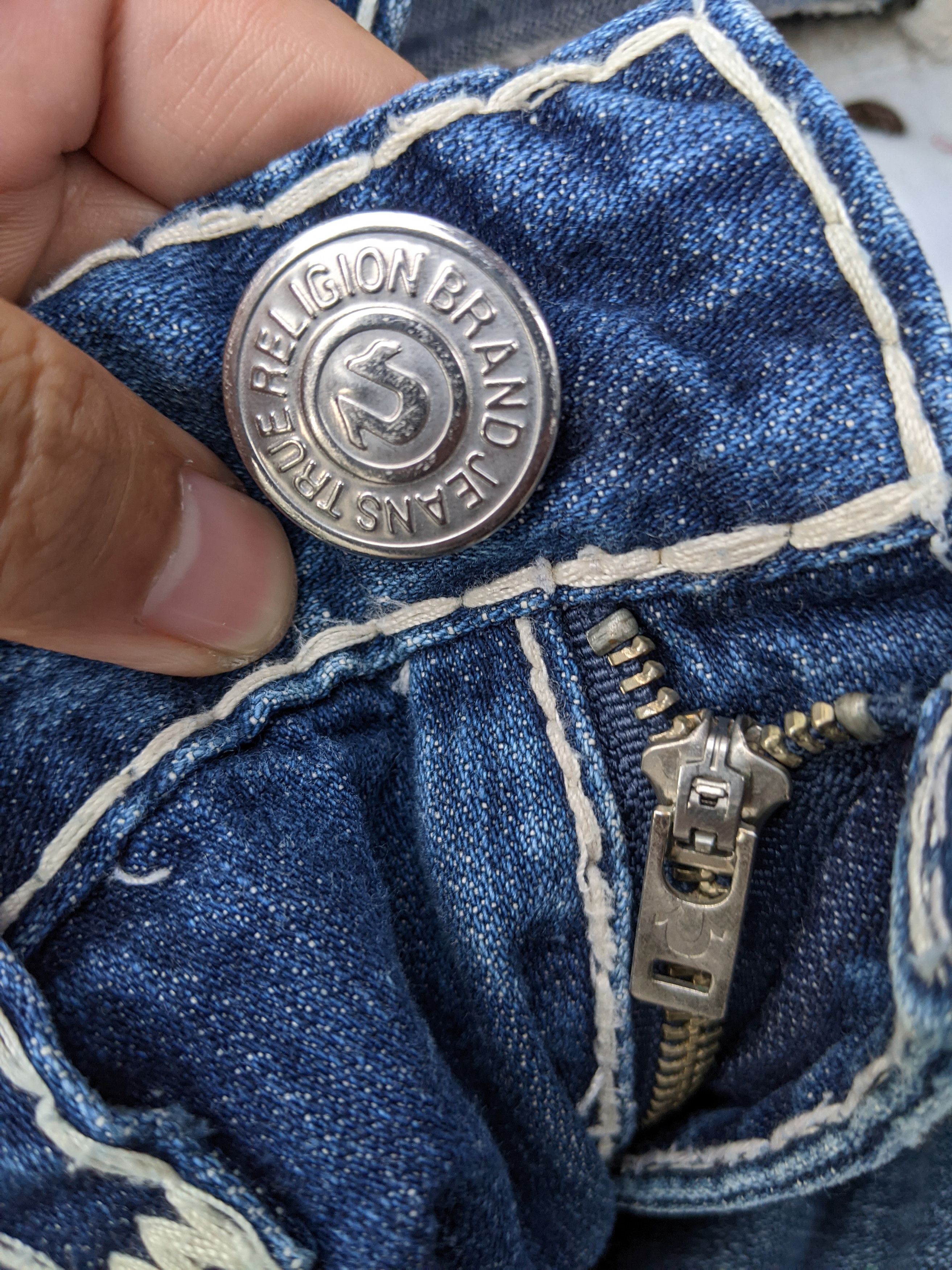 True Religion Vintage Billy Super T Flare Jeans Size US 33 - 10 Thumbnail