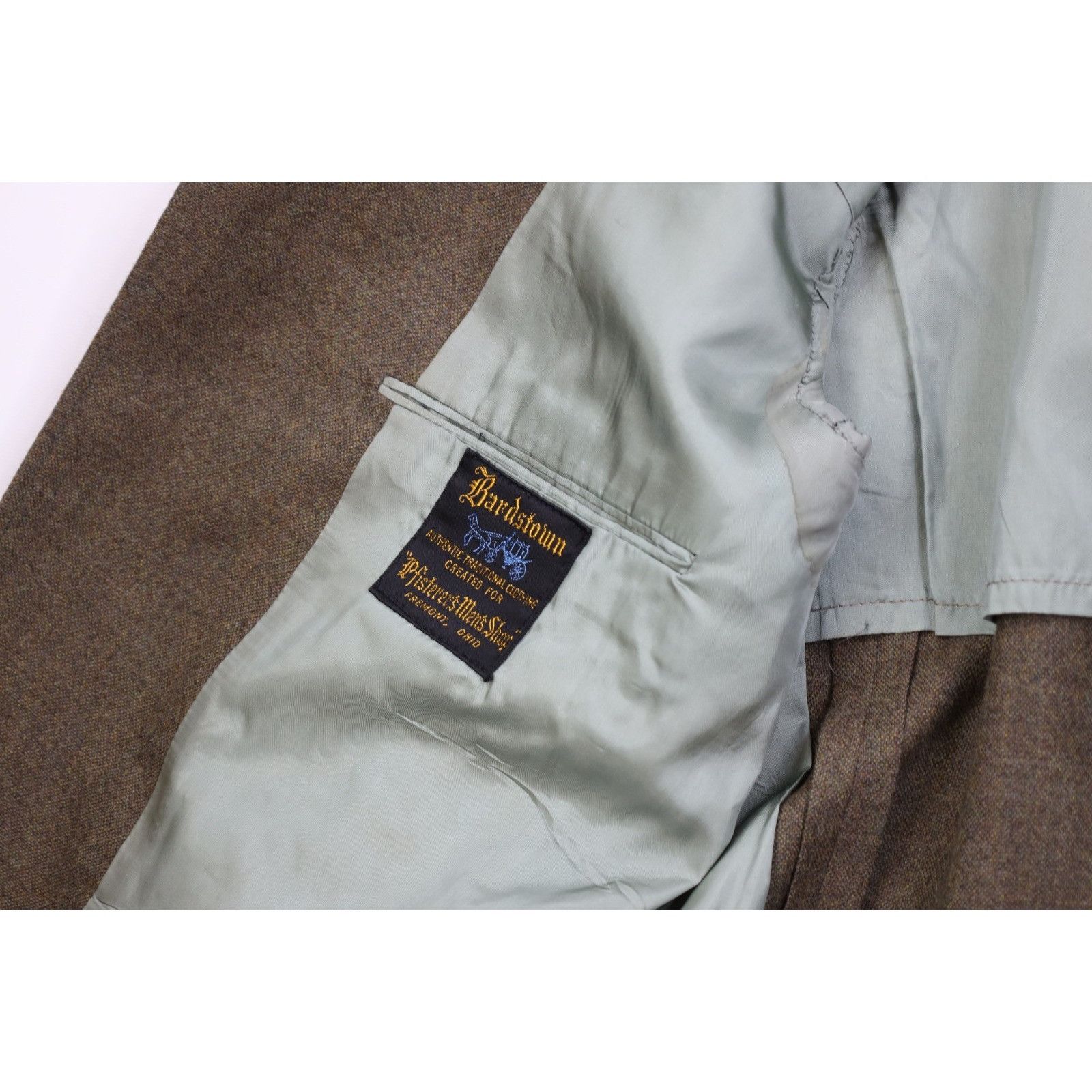 Vintage Vintage 60s Streetwear Wool Tweed 2 Piece Suit Wedding Size 38R - 8 Thumbnail