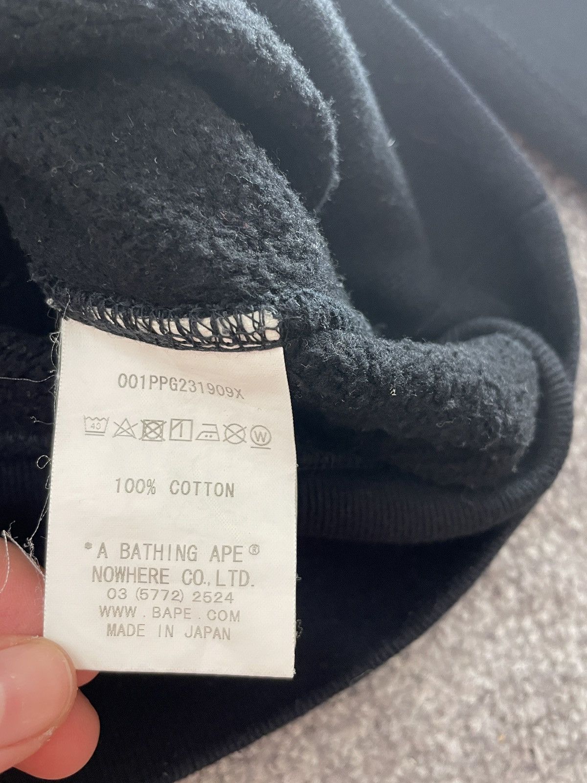 bape x ovo hoodie with back print