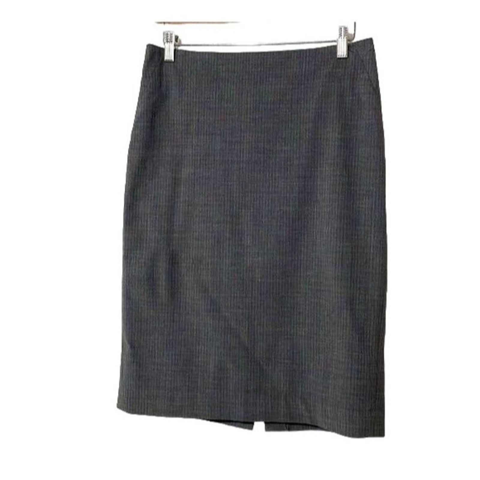 Banana Republic Banana Republic Skirt Women's Size 4 Wool Blend Grey Pencil Size 29" - 1 Thumbnail