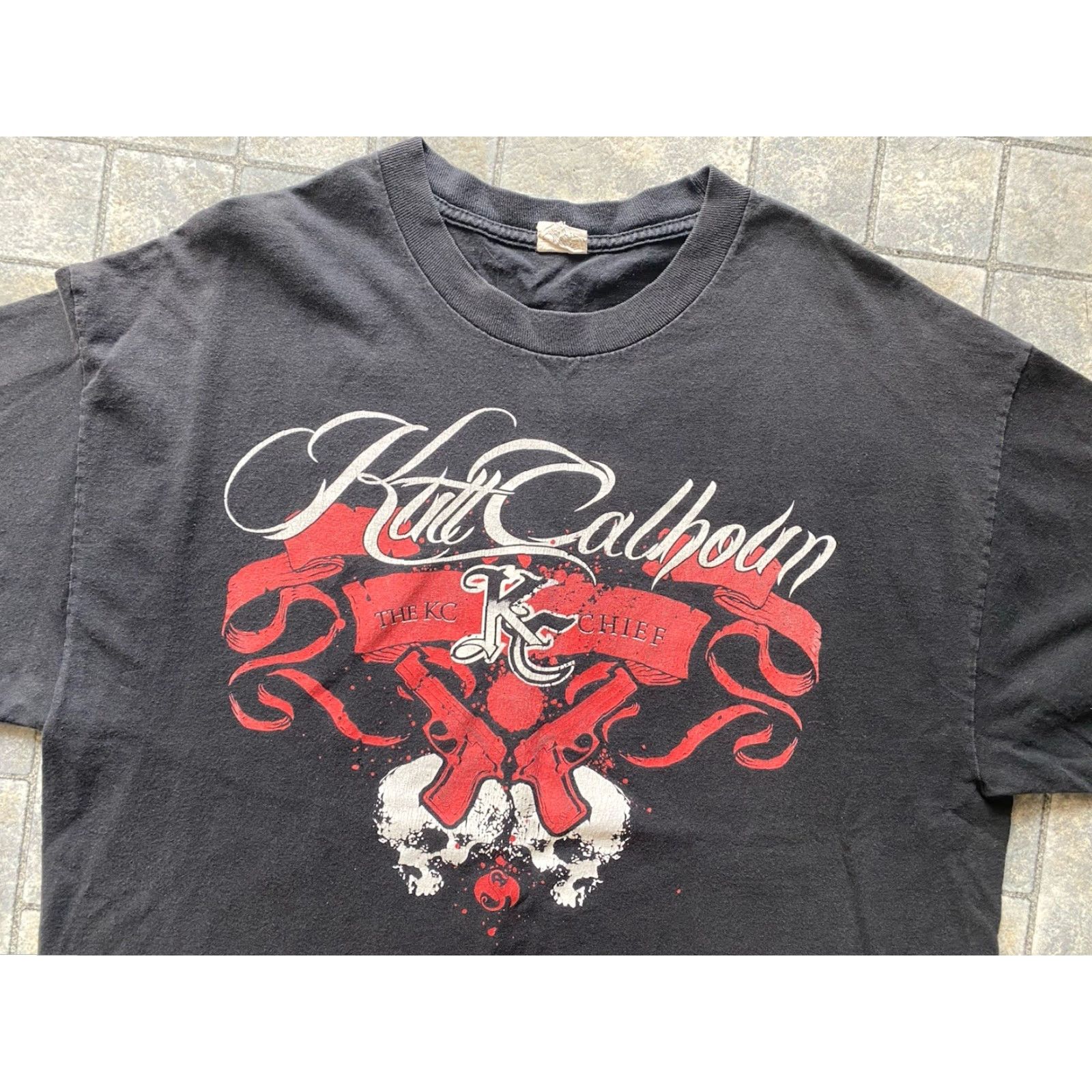 Vintage Kutt Calhoun The KC Chief Strange Music T Shirt Mens XL Alstyle Black Flaws Wear Finish Size US XL / EU 56 / 4 - 3 Thumbnail