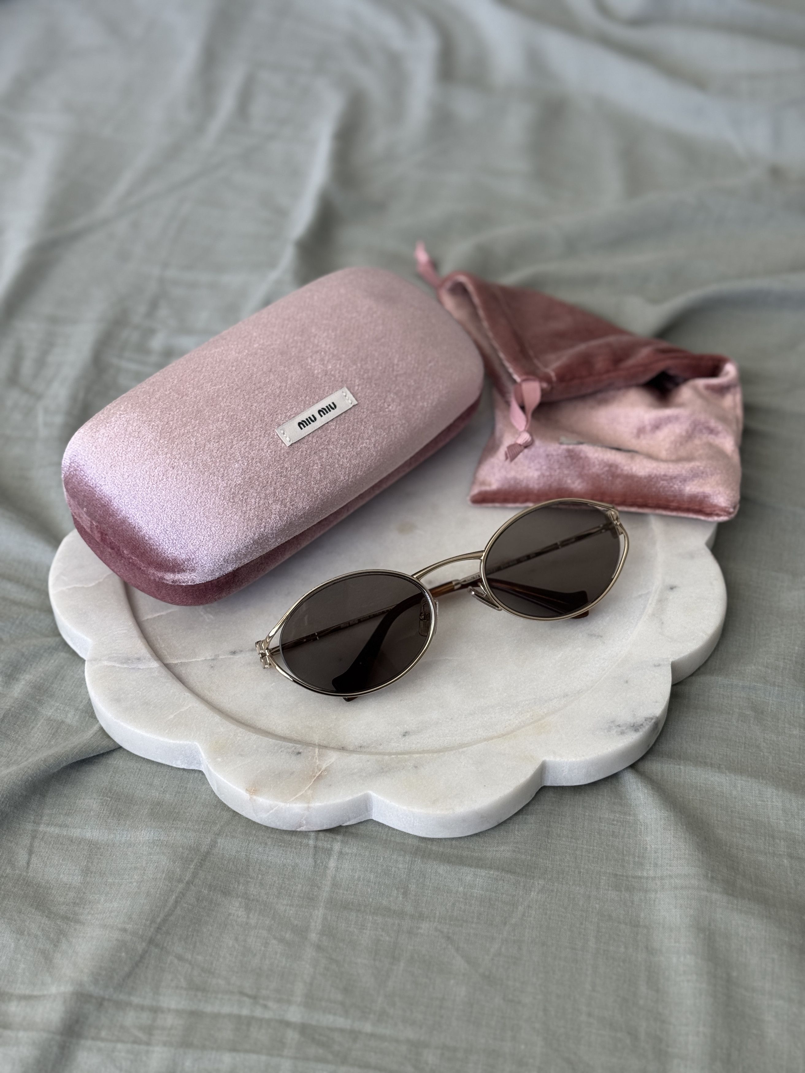 Miu Miu Miu Miu Women Sunglasses LOGO MU52YS ZVN80Q NEW AUTHENTIC Size ONE SIZE - 13 Thumbnail