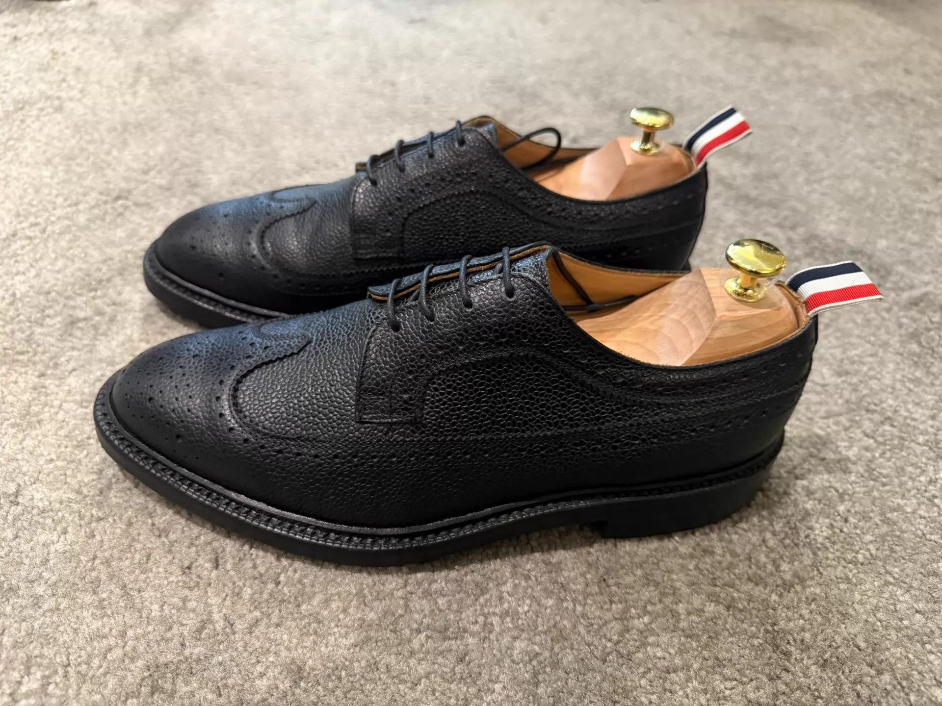 Thom Browne Thom Browne Black Carved Wooden Sole Oxford US9.5 Size US 9.5 / EU 42-43 - 2 Thumbnail