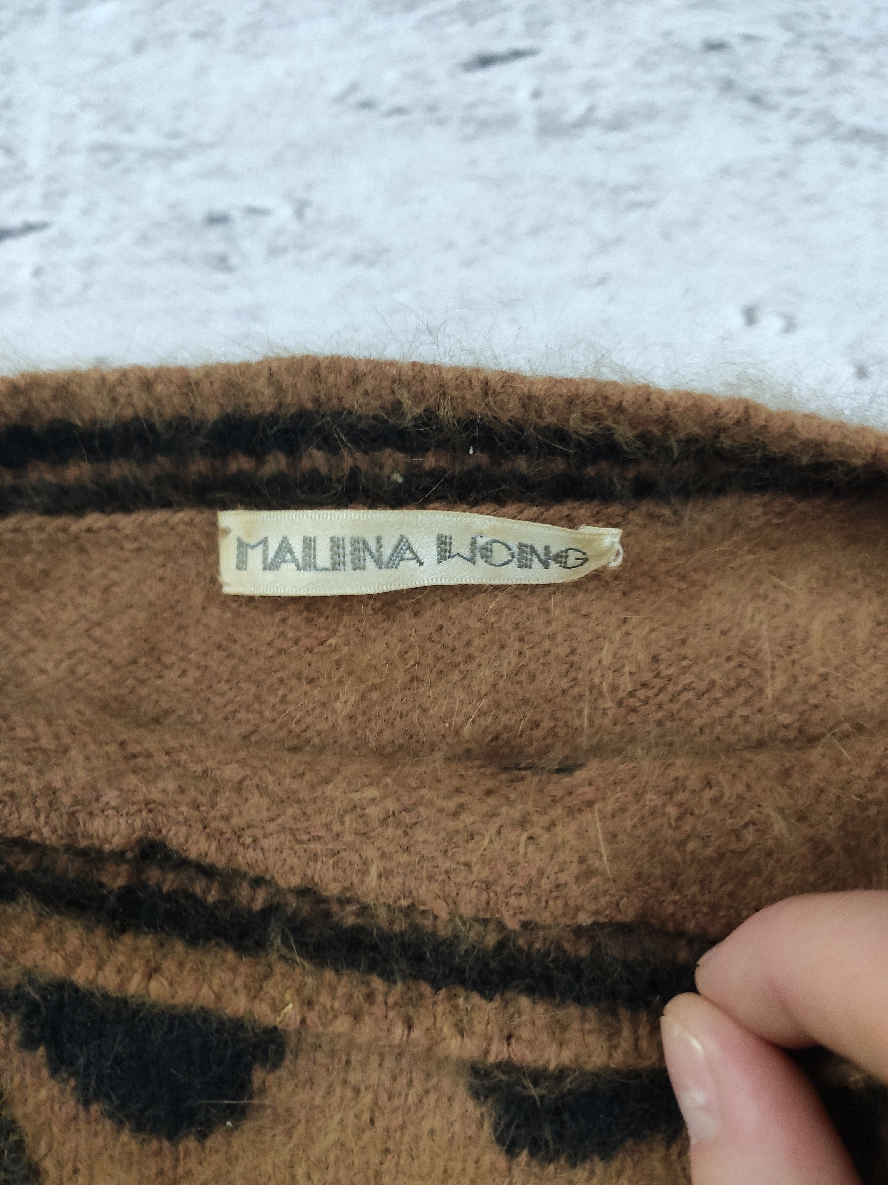 Vintage Malina Wong women angora sweater Size M / US 6-8 / IT 42-44 - 4 Thumbnail