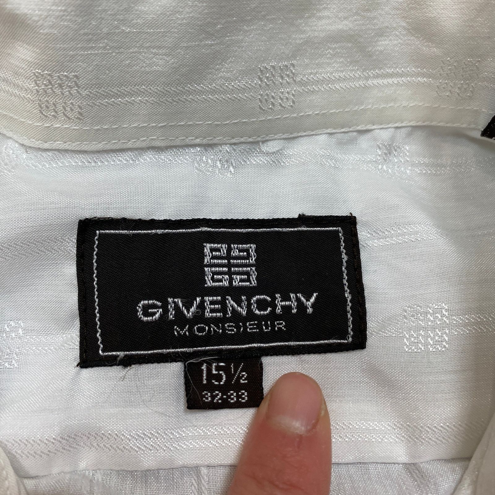 Designer × Givenchy Givenchy Monsieur Monogram Button Up Dress Shirt 15.5 32-33 Size US L / EU 52-54 / 3 - 4 Thumbnail