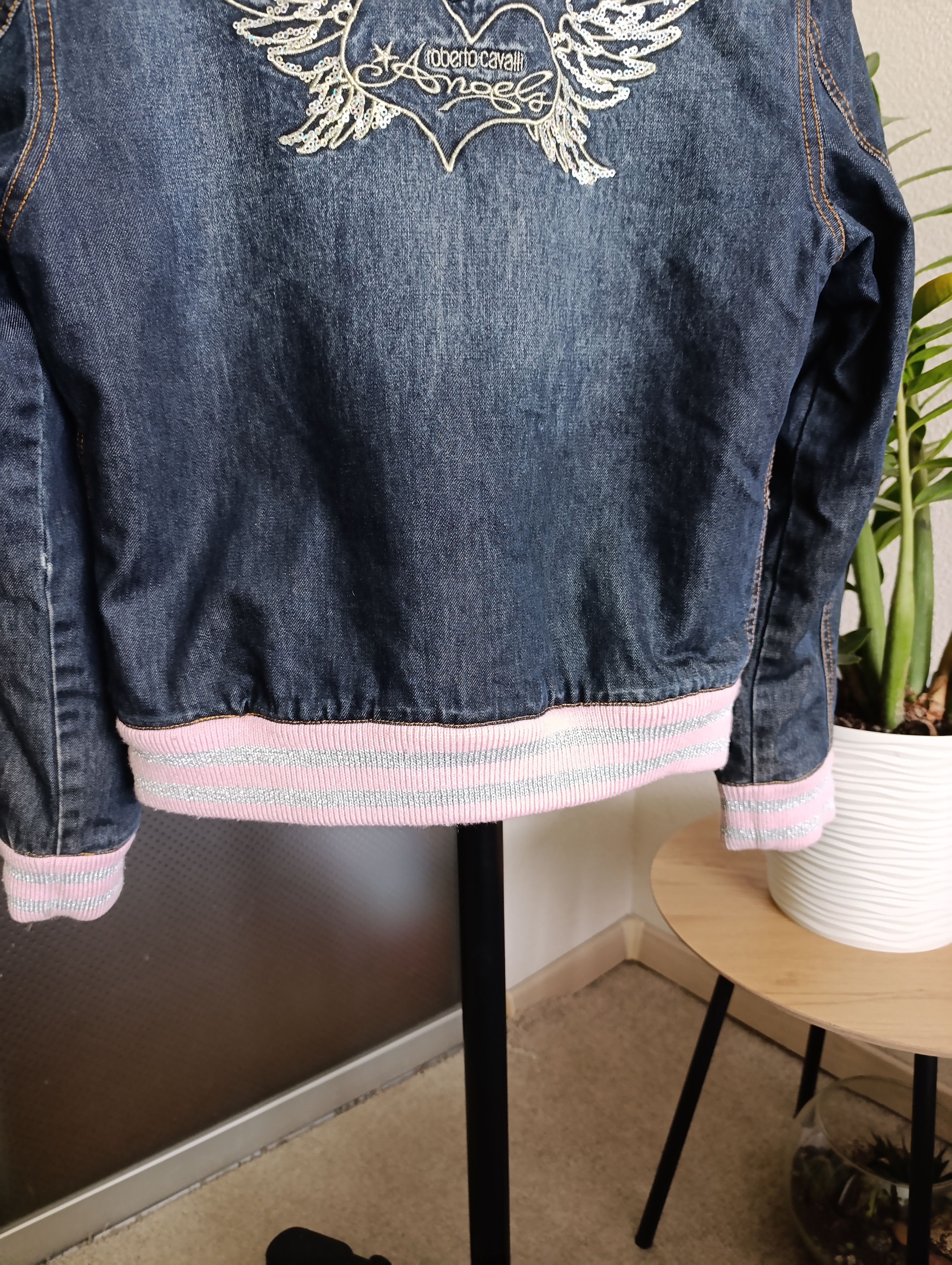 Roberto Cavalli ANGELS BY ROBERTO CAVALLI WOMEN'S INSULATED DENIM JACKET Size XS / US 0-2 / IT 36-38 - 7 Thumbnail