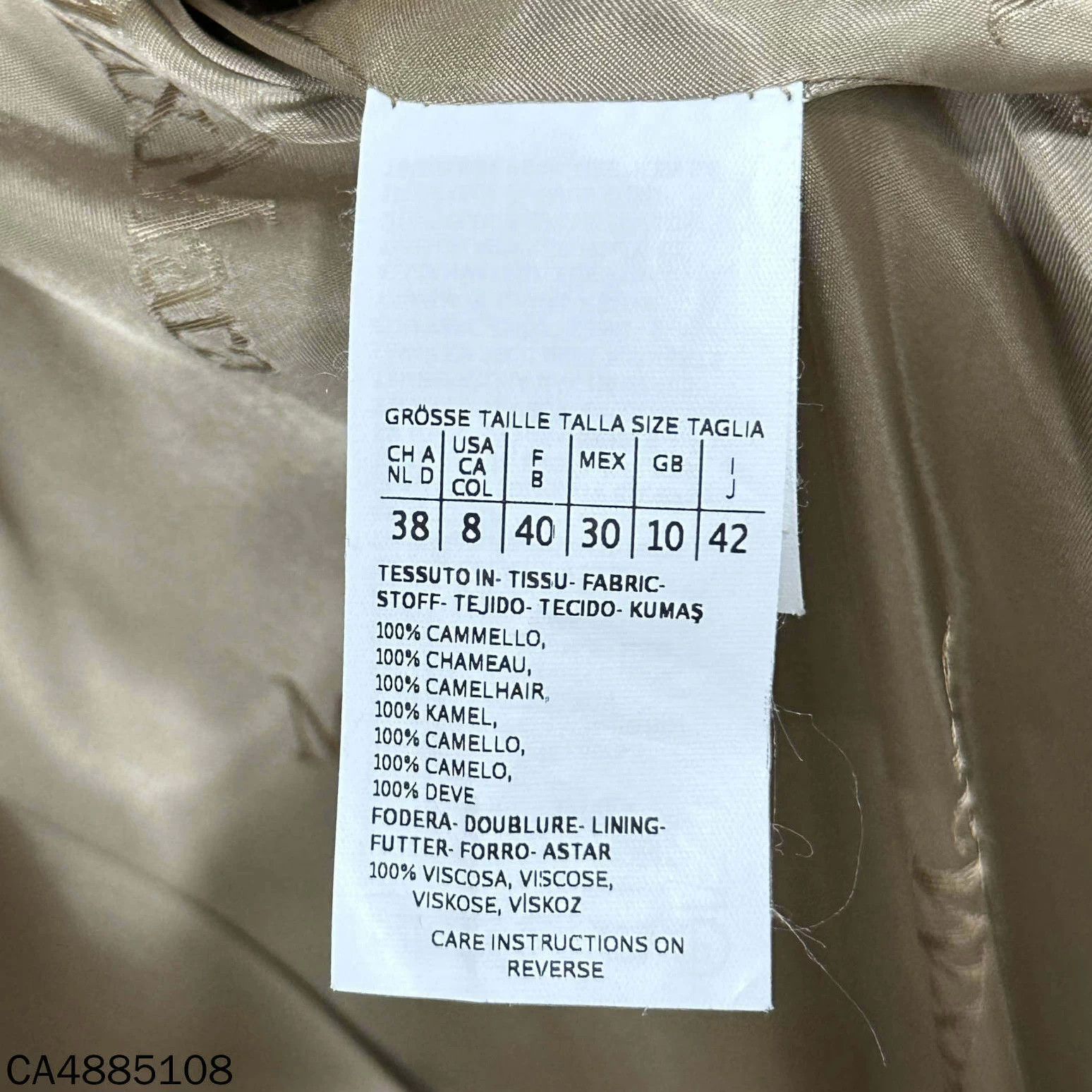 Max Mara MaxMara Rialto Camel 99 New 42 Robe Coat Size XL / US 12-14 / IT 48-50 - 5 Thumbnail