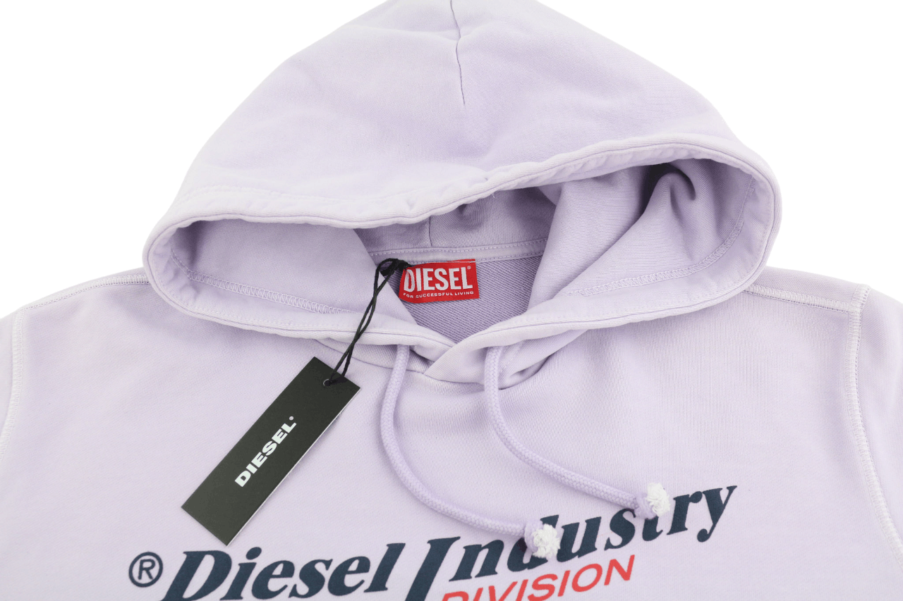 Diesel S-GINN-HOOD-IND L Purple Kangaroo Logo Hoodie 40360 Size US L / EU 52-54 / 3 - 4 Thumbnail
