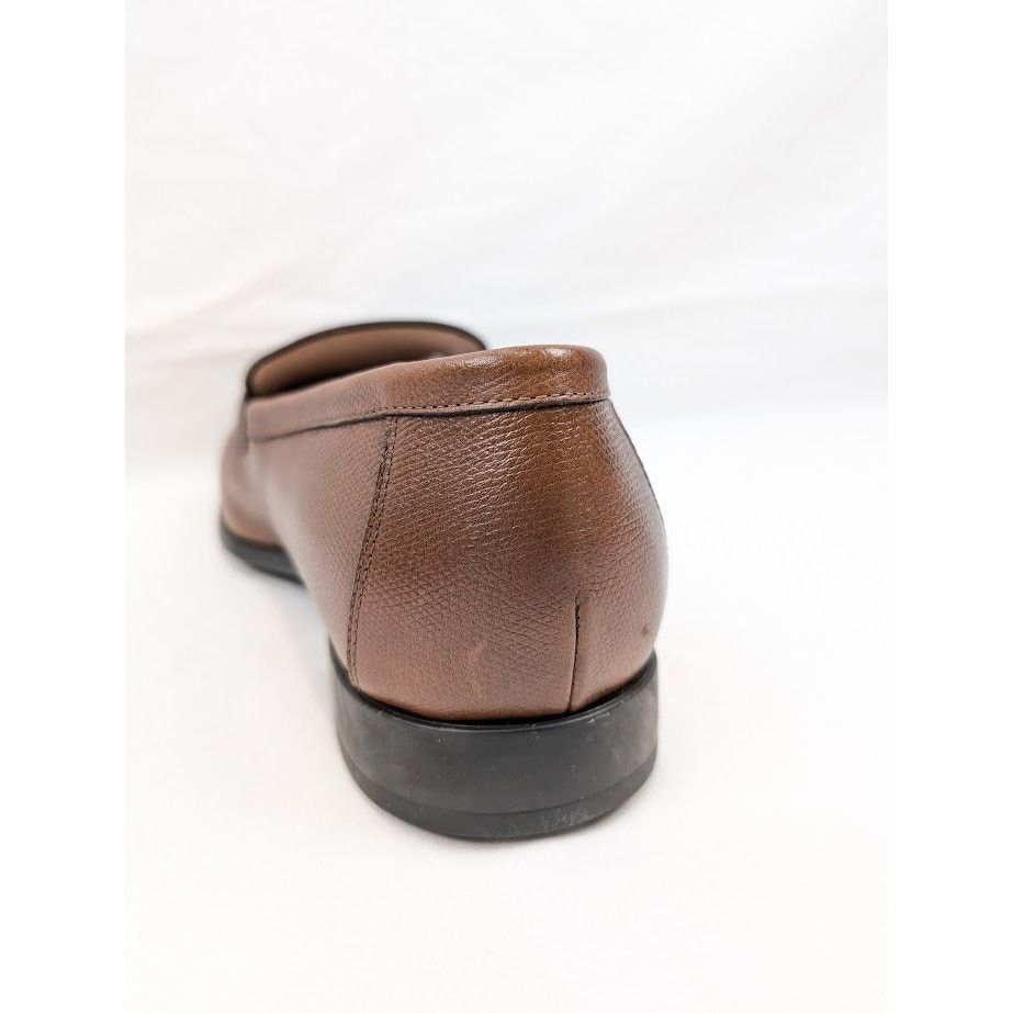 Salvatore Ferragamo o1rshd1 Radica Pebble Calf Loafers in Brown Size US 11 / EU 44 - 12 Thumbnail
