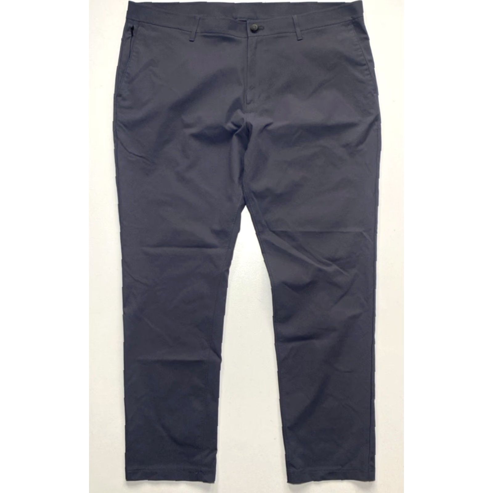 Vintage Public Rec Men's Chino Pants Slate 38x30 Gray Polyester Flat Front Straight 100% Stretch Pockets City Preppy Casual Regular Mens Size US 38 / EU 54 - 3 Thumbnail