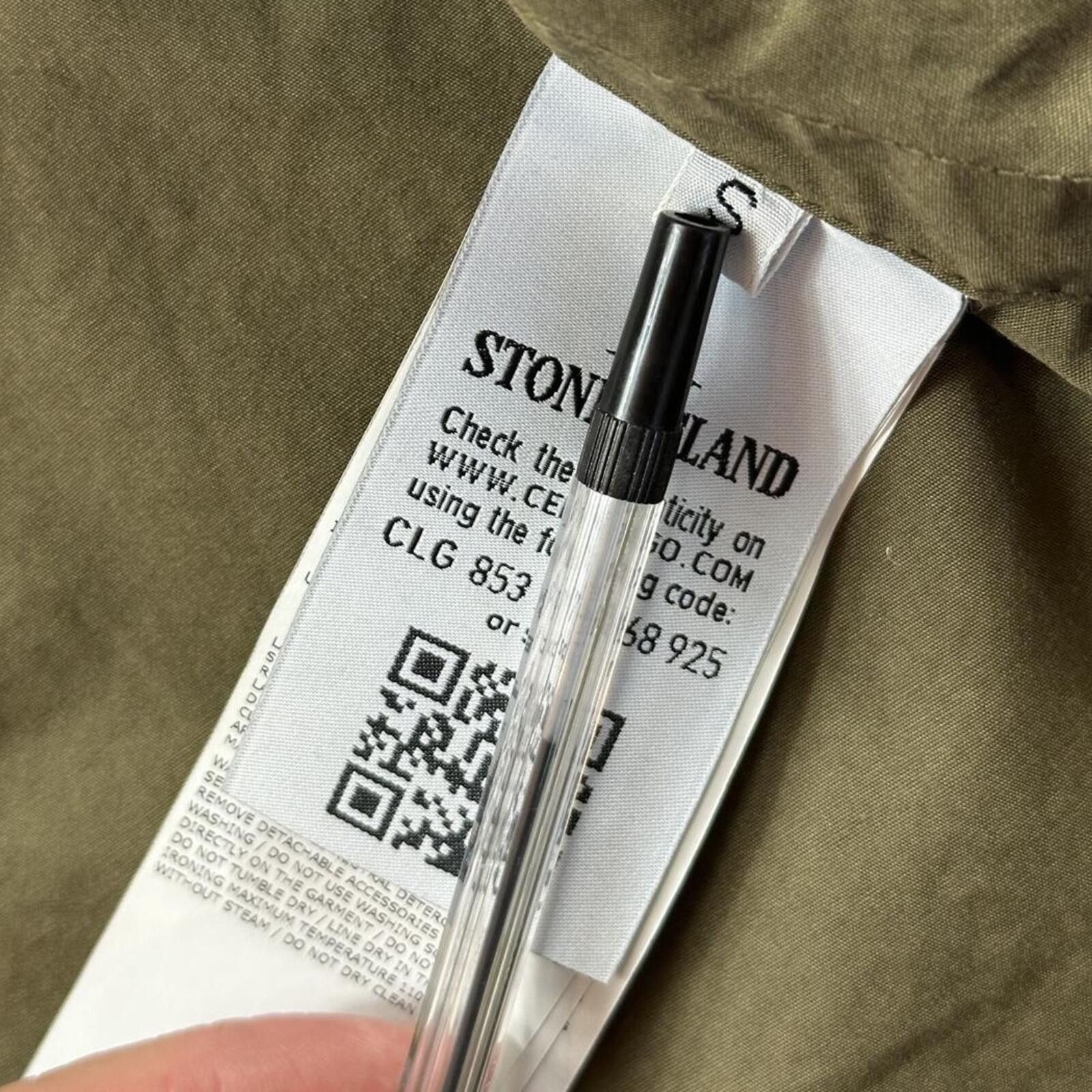 Stone Island Stone Island Zip Up Cotton Overshirt Khaki Green Small Size US S / EU 44-46 / 1 - 7 Thumbnail