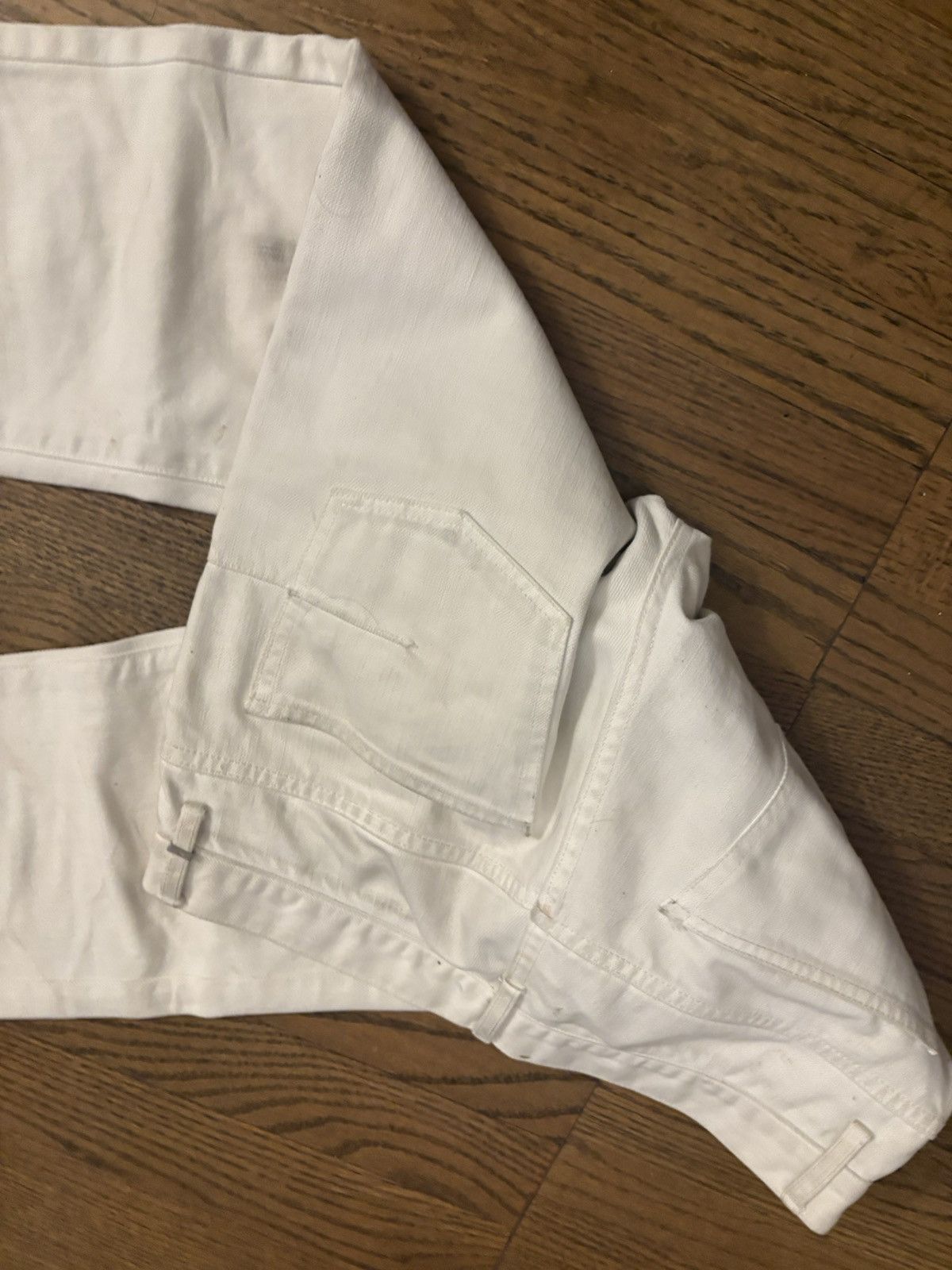 Hedi Slimane DIOR HOMME hedi Slimane 06 white runway jeans Size US 30 / EU 46 - 3 Thumbnail