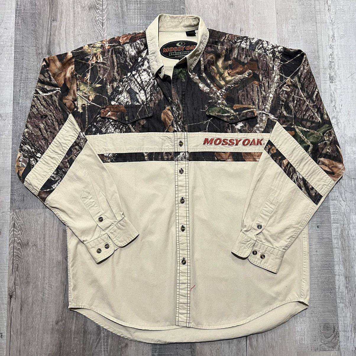 Mossy Oaks Mossy Oak Western Camo Roper Hunting Button Shirt Size US XL / EU 56 / 4 - 1 Thumbnail